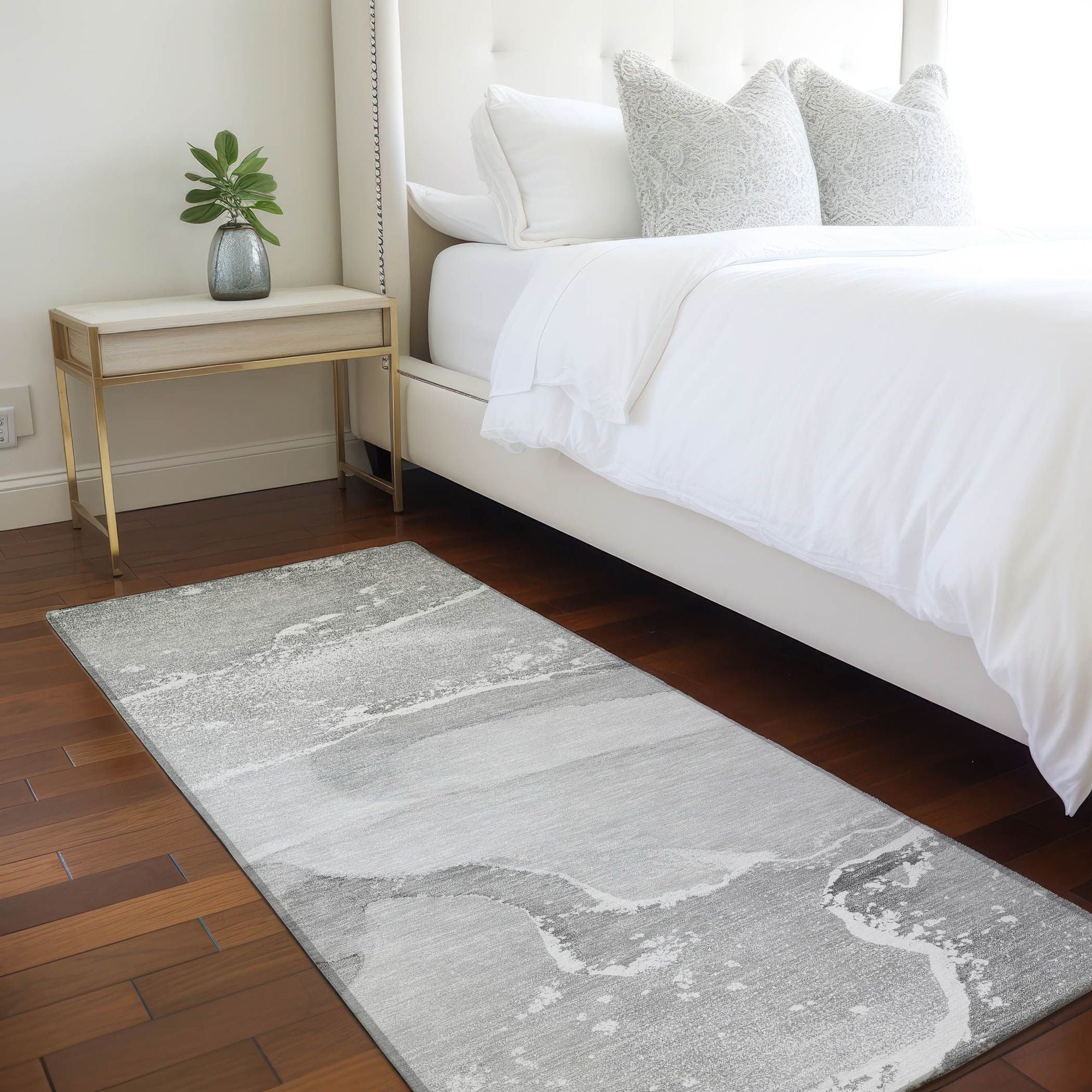 Machine Made ACN517 Gray  Rugs 