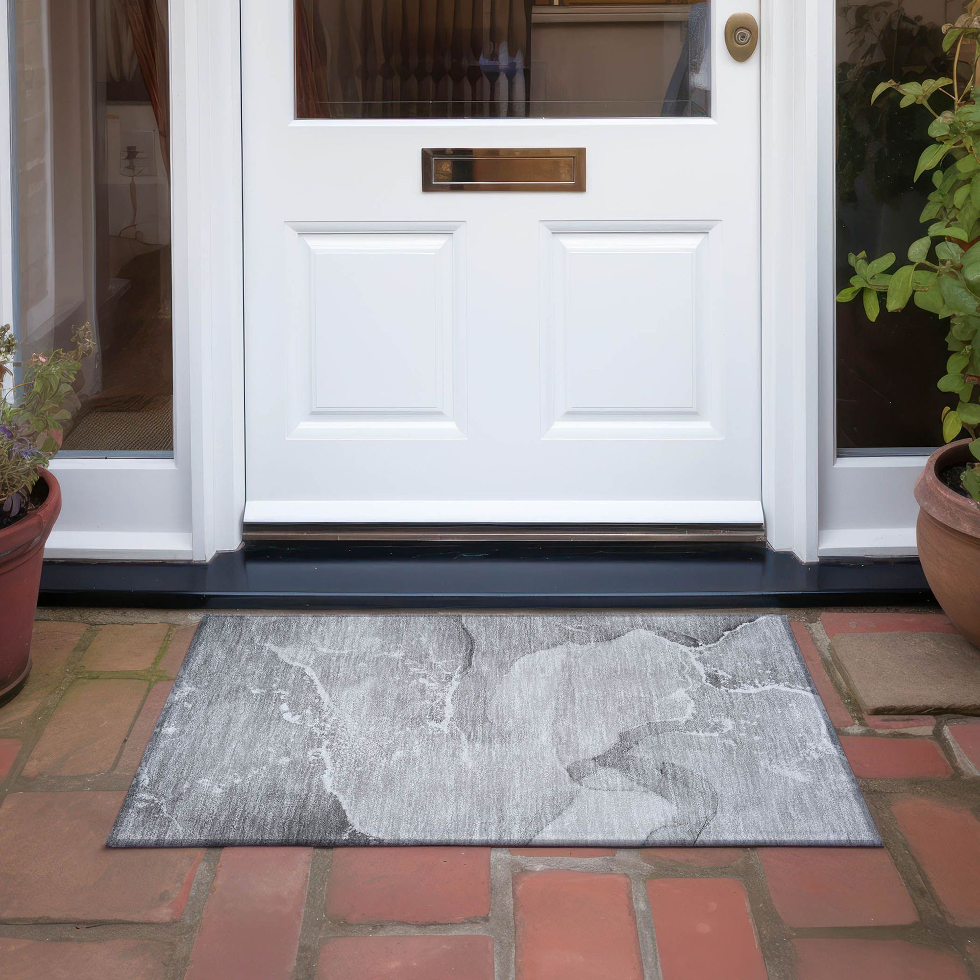 Machine Made ACN517 Gray  Rugs 