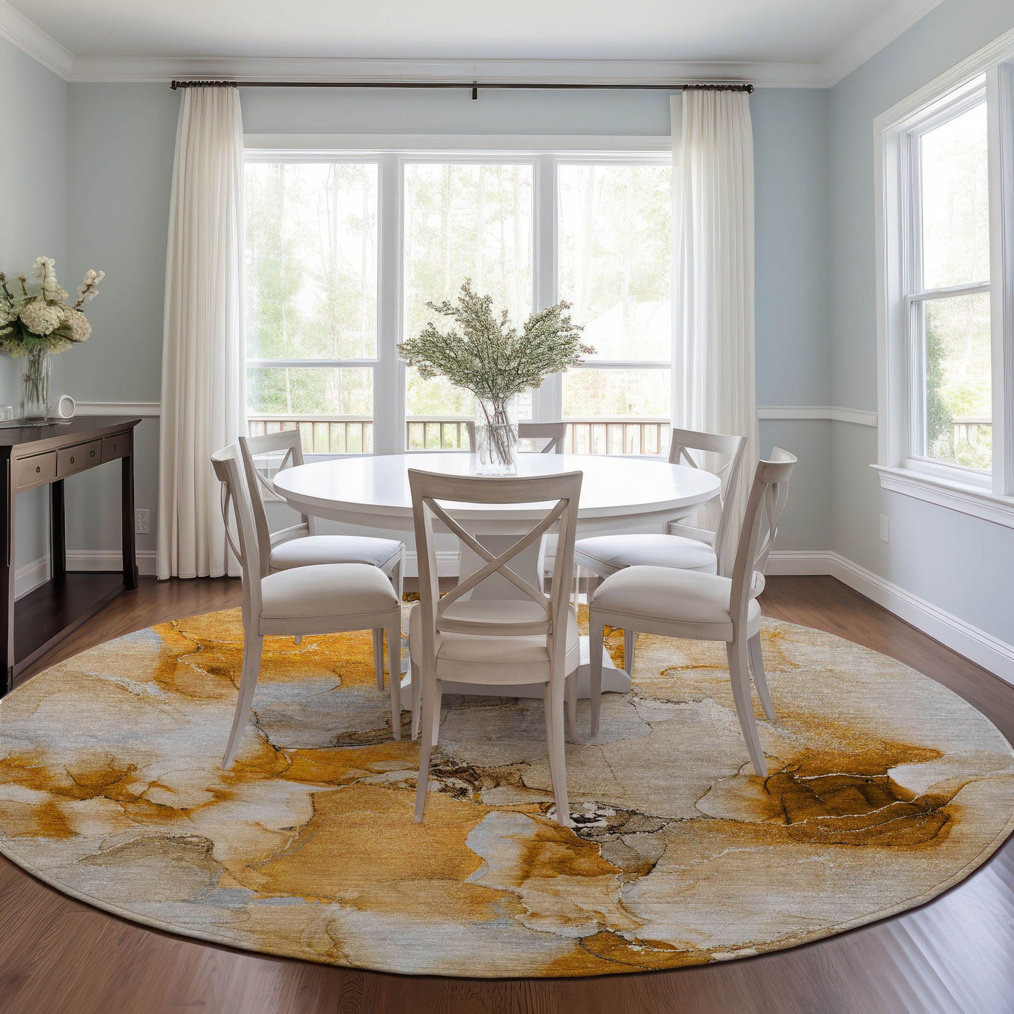 Machine Made ACN526 Orange  Rugs 