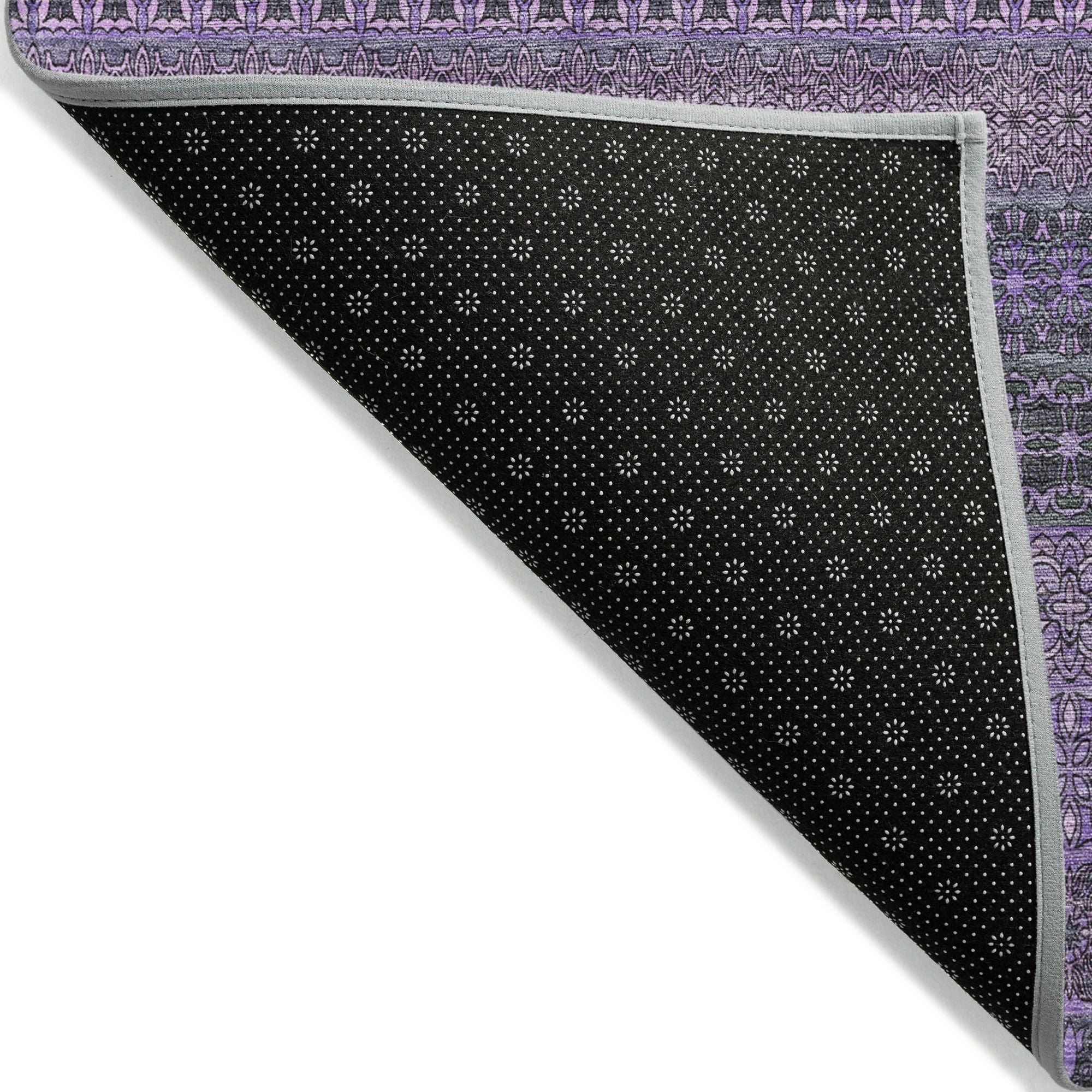 Machine Made ACN527 Purple  Rugs 