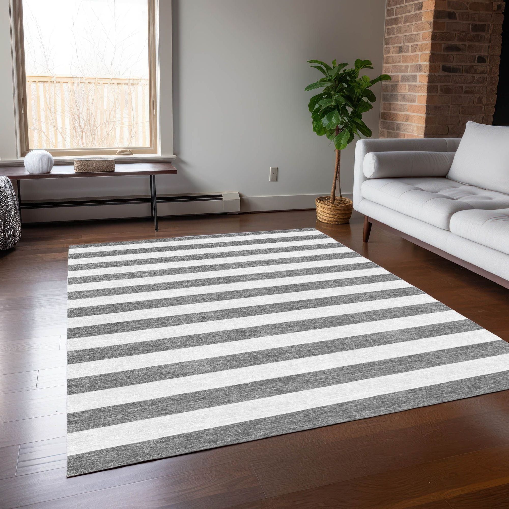 Machine Made ACN528 Gray  Rugs 