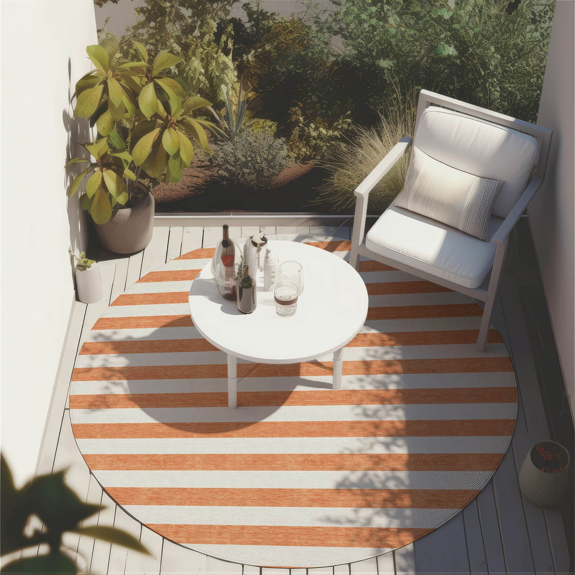Machine Made ACN528 Salmon Orange Rugs 