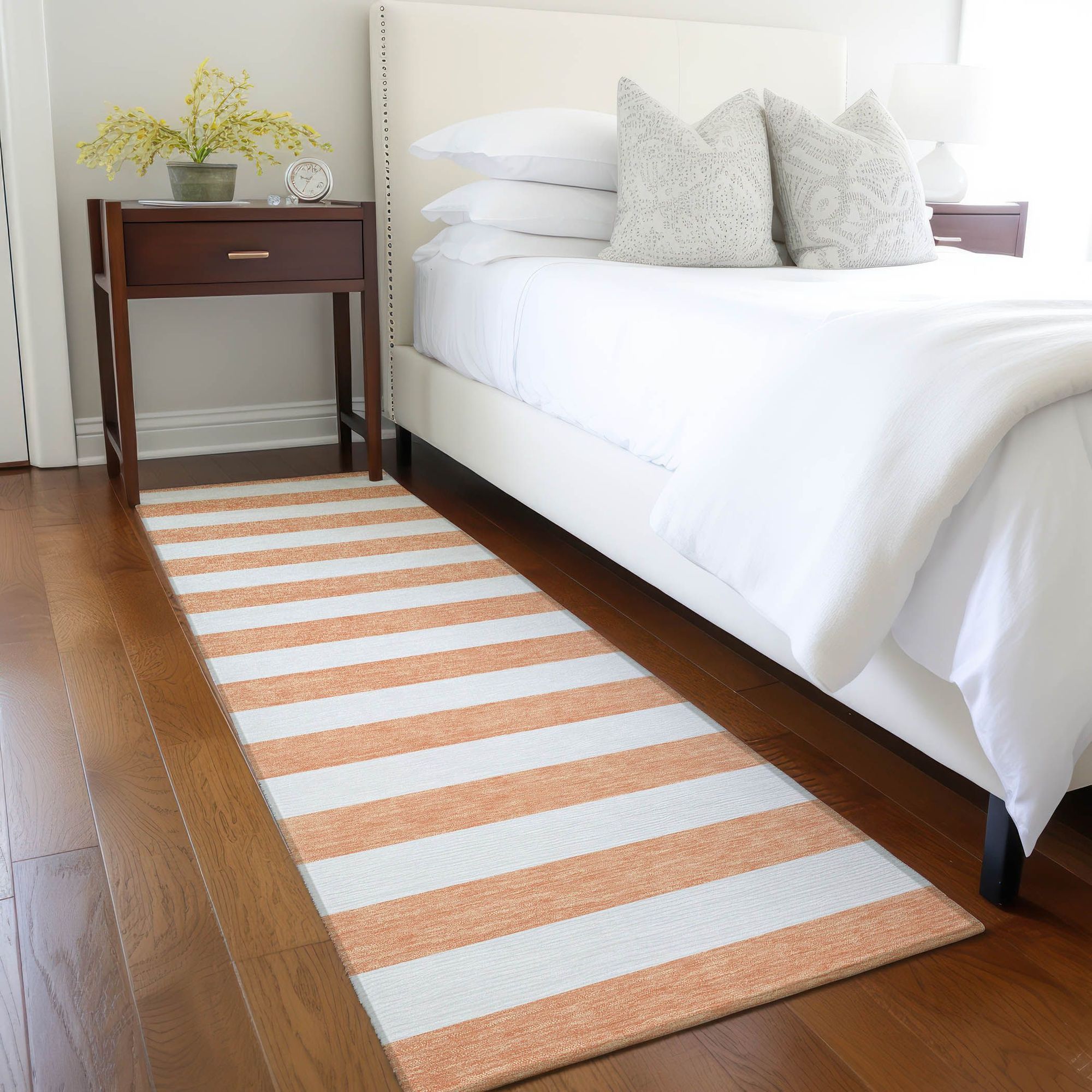 Machine Made ACN528 Salmon Orange Rugs 