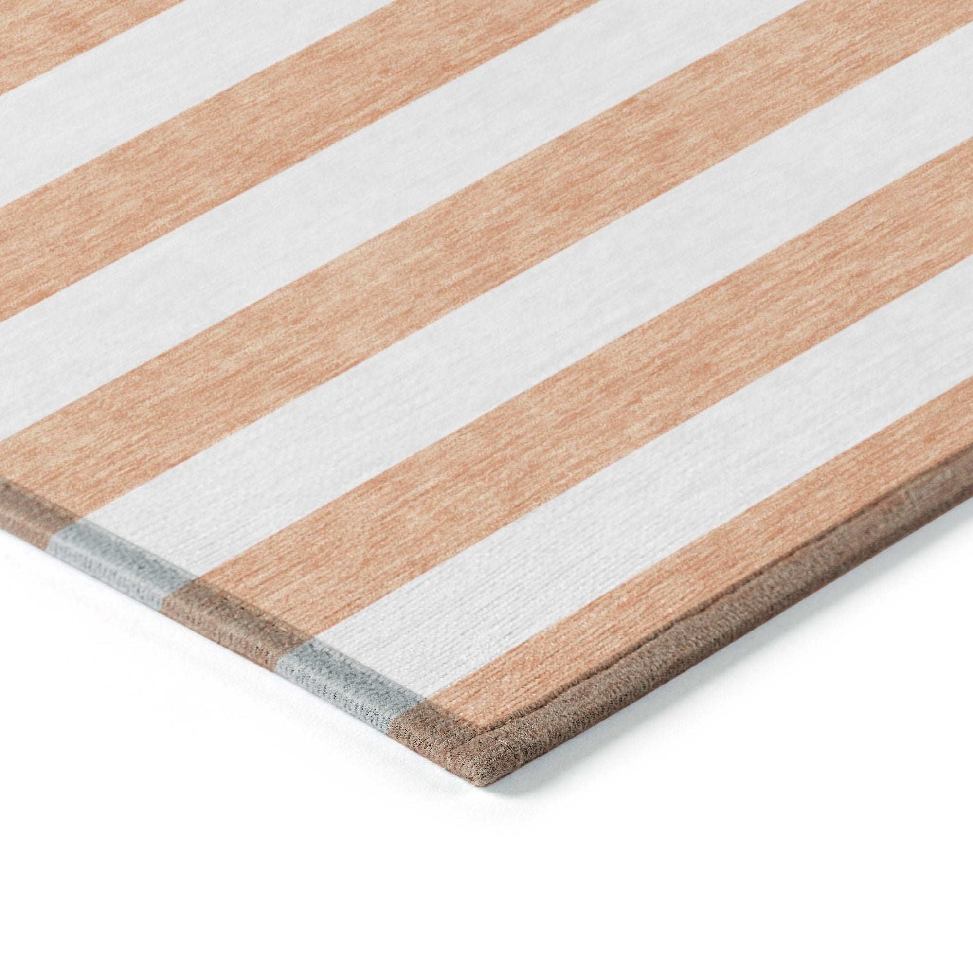 Machine Made ACN528 Salmon Orange Rugs 