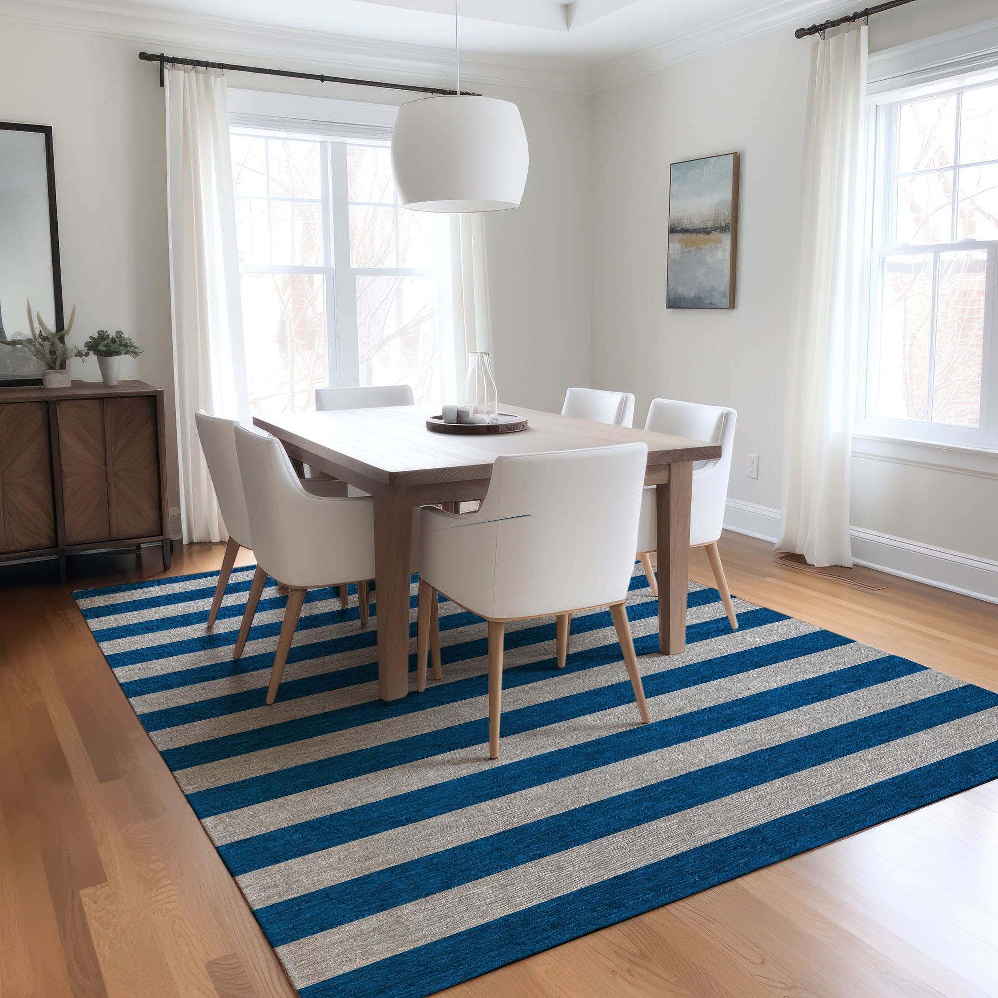 Machine Made ACN530 Blue  Rugs 