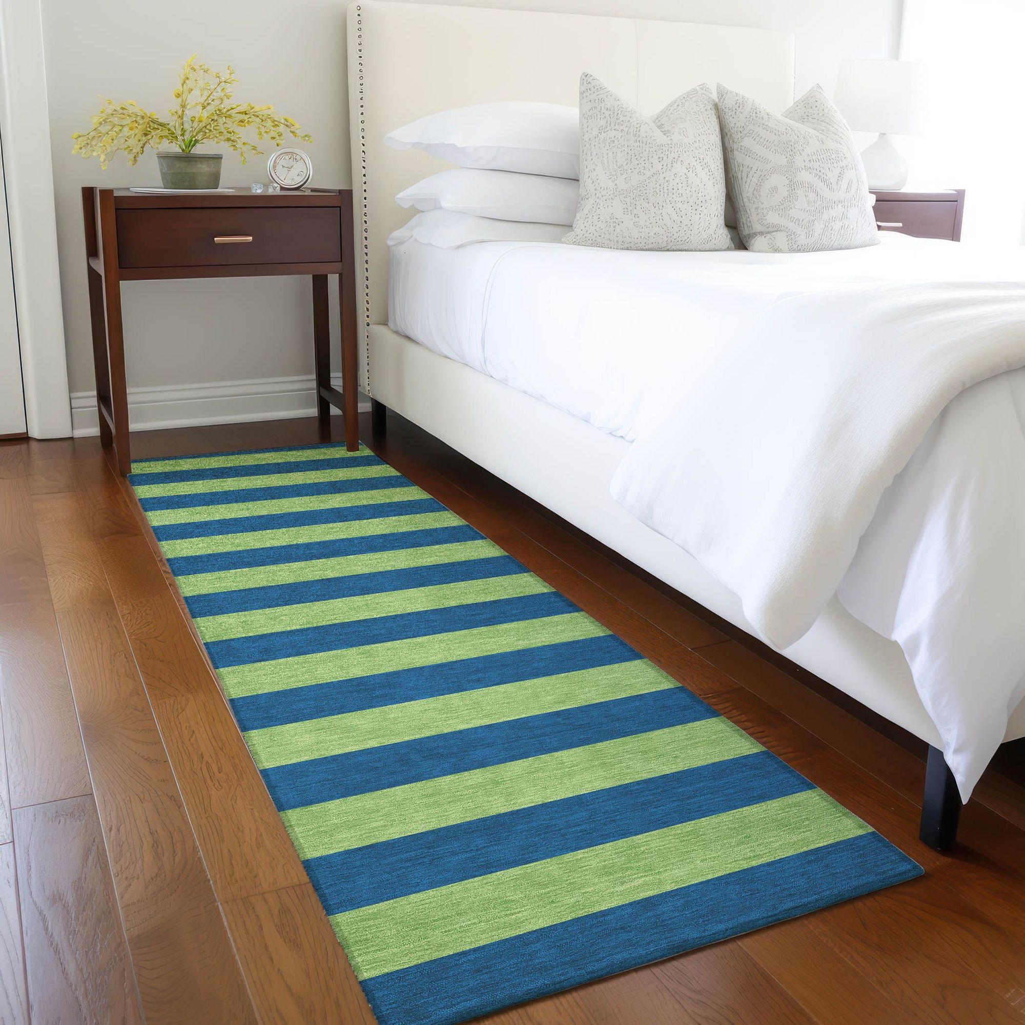 Machine Made ACN530 Navy Blue Rugs 