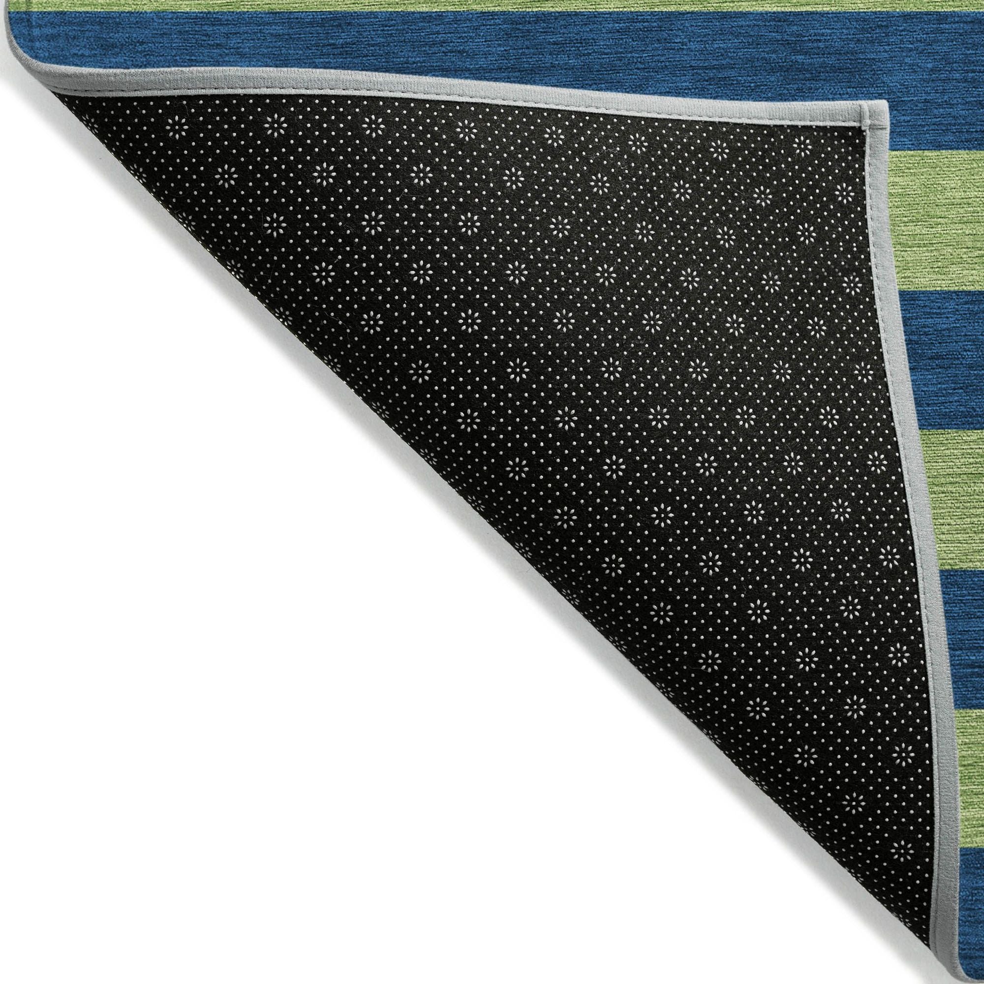 Machine Made ACN530 Navy Blue Rugs 