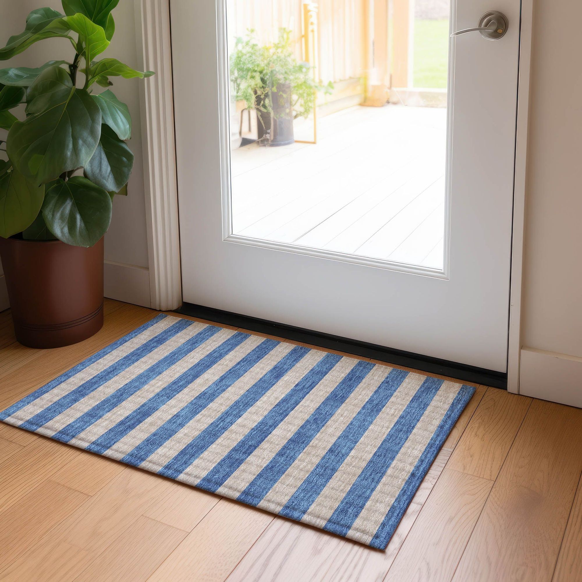 Machine Made ACN530 Tan Brown Rugs 
