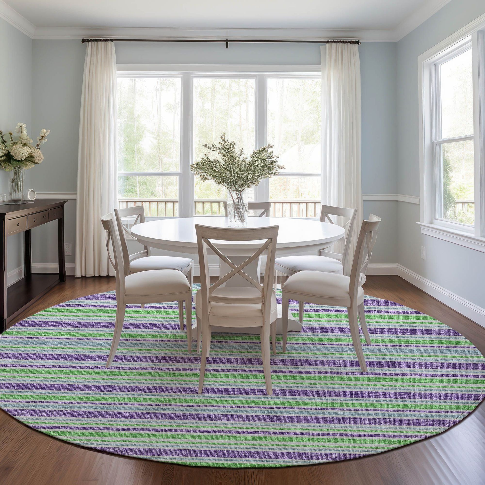 Machine Made ACN531 Lime Green Rugs 
