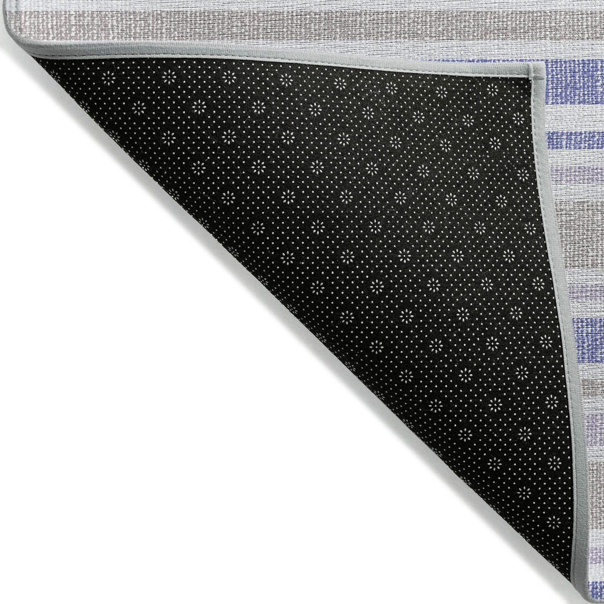Machine Made ACN531 Navy Blue Rugs 