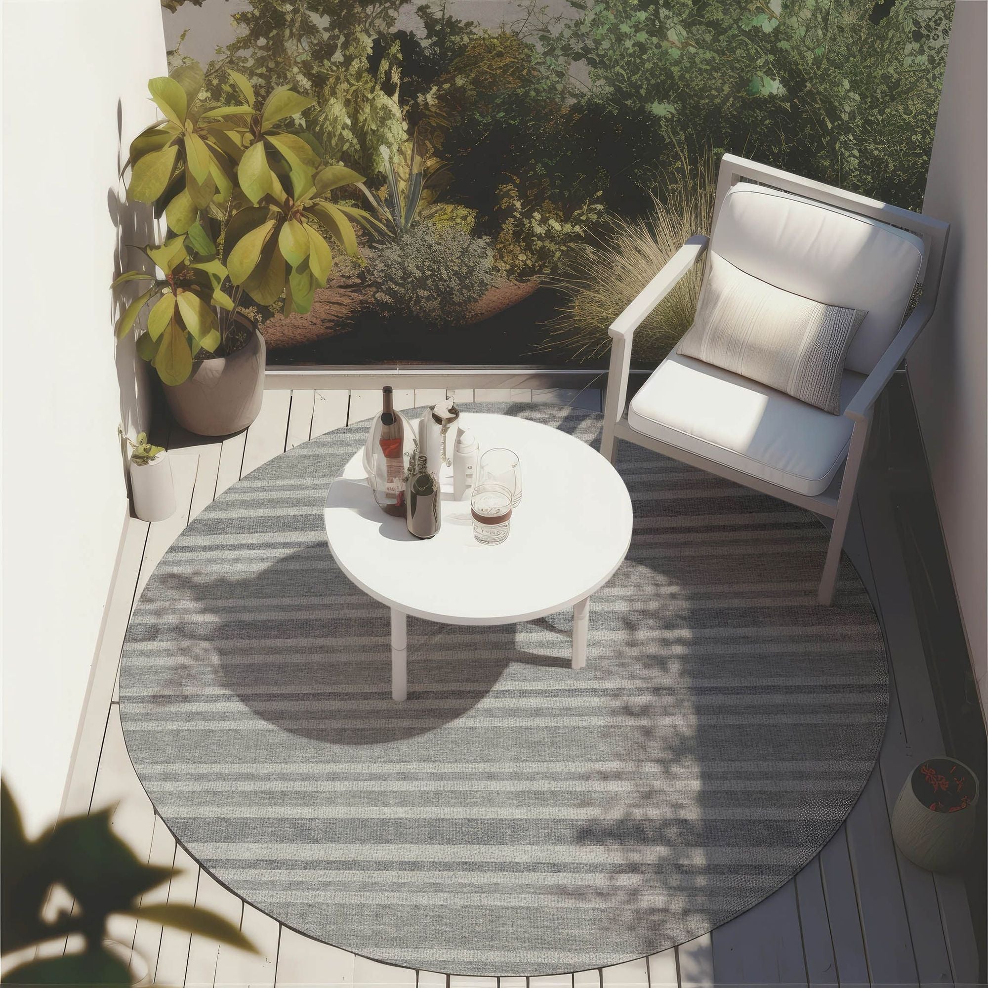 Machine Made ACN531 Silver Gray Rugs 