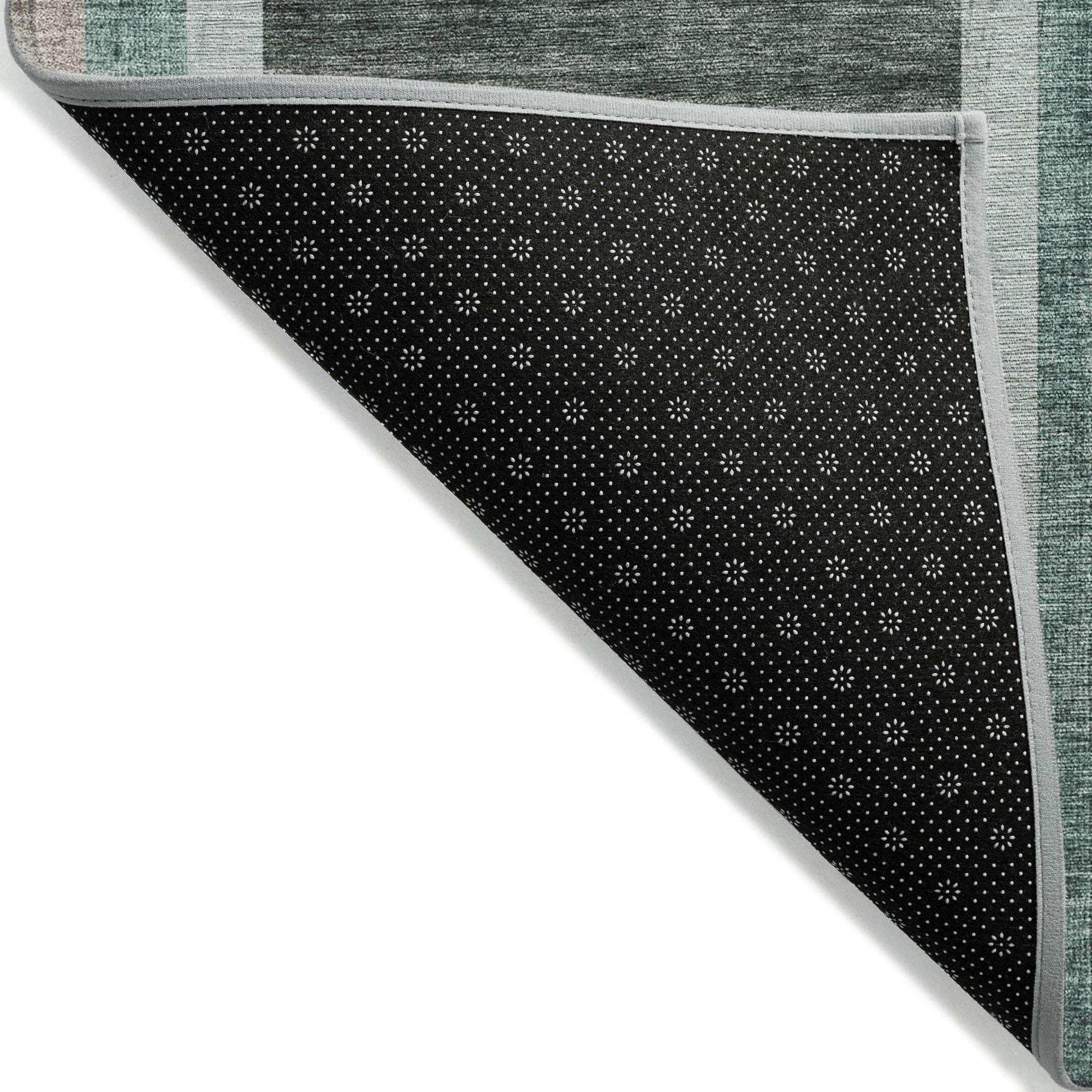 Machine Made ACN532 Emerald Green Rugs 