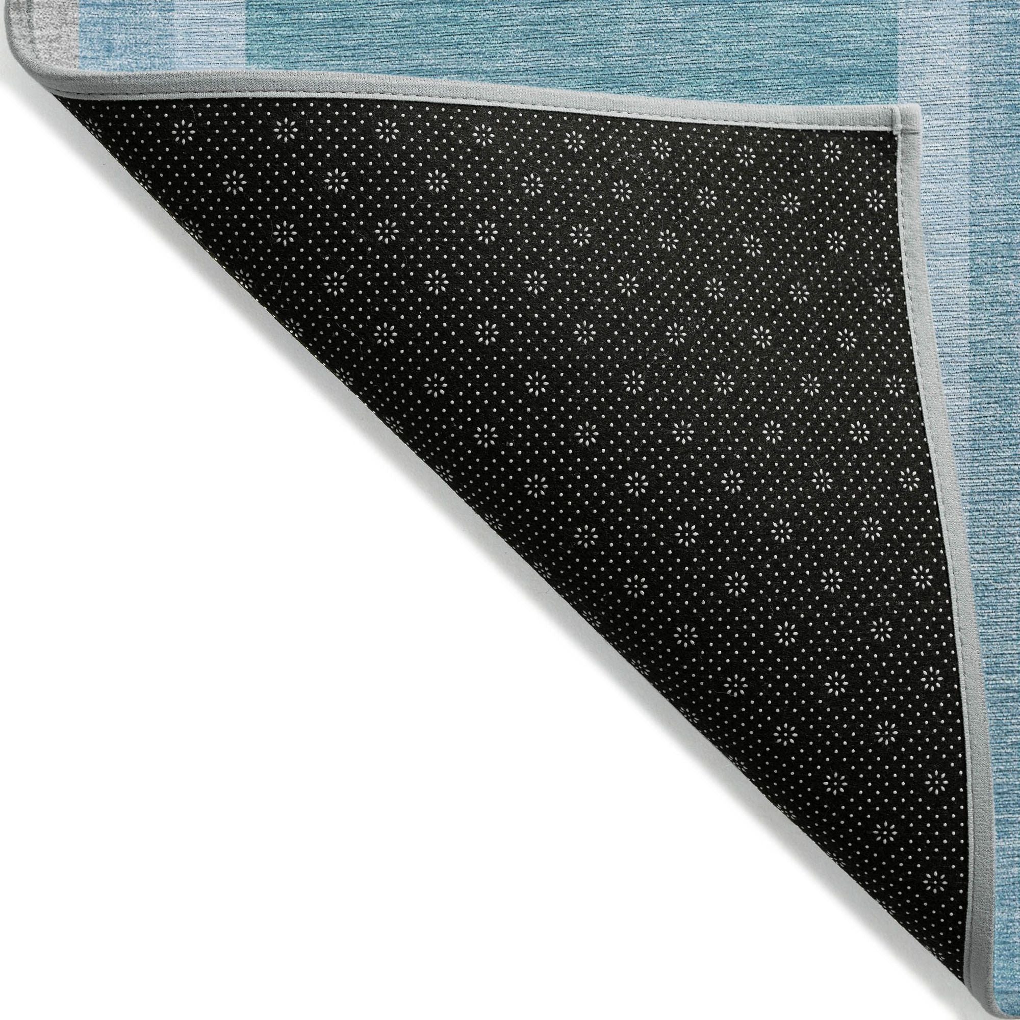 Machine Made ACN532 Teal  Rugs 