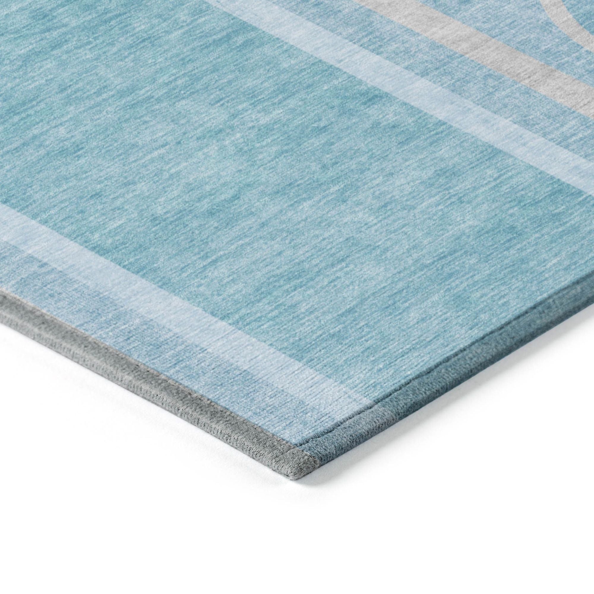Machine Made ACN532 Teal  Rugs 