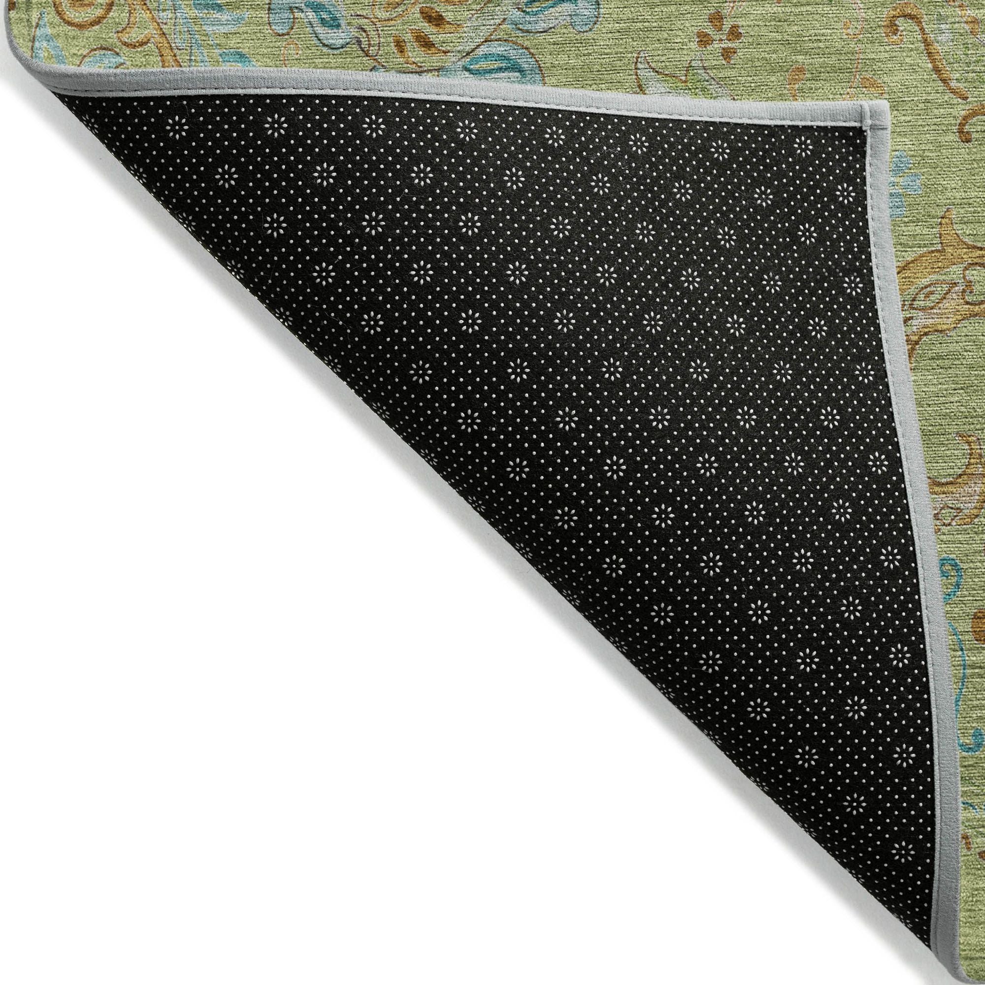 Machine Made ACN533 Aloe Green Rugs #color_aloe green
