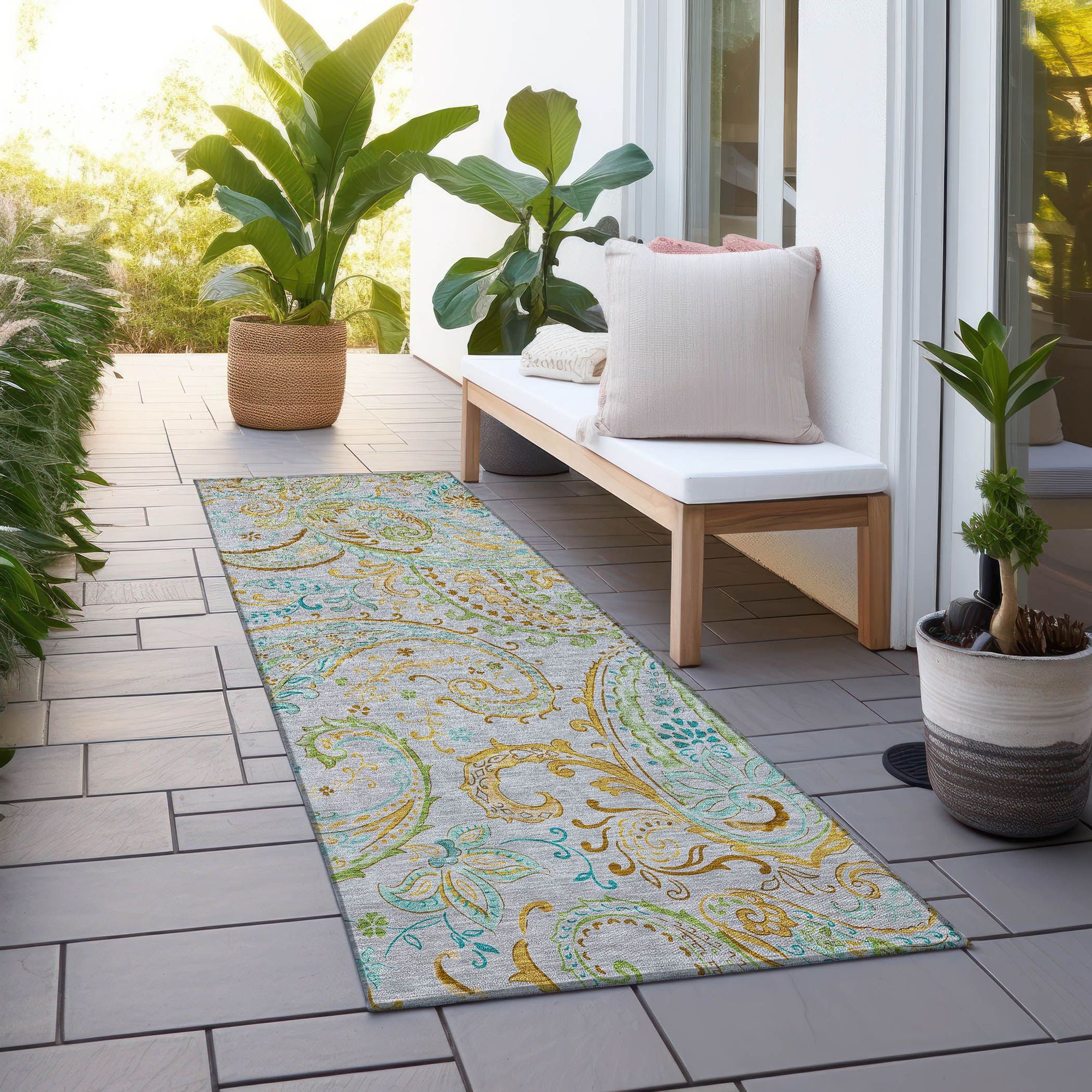 Machine Made ACN533 Gray  Rugs 
