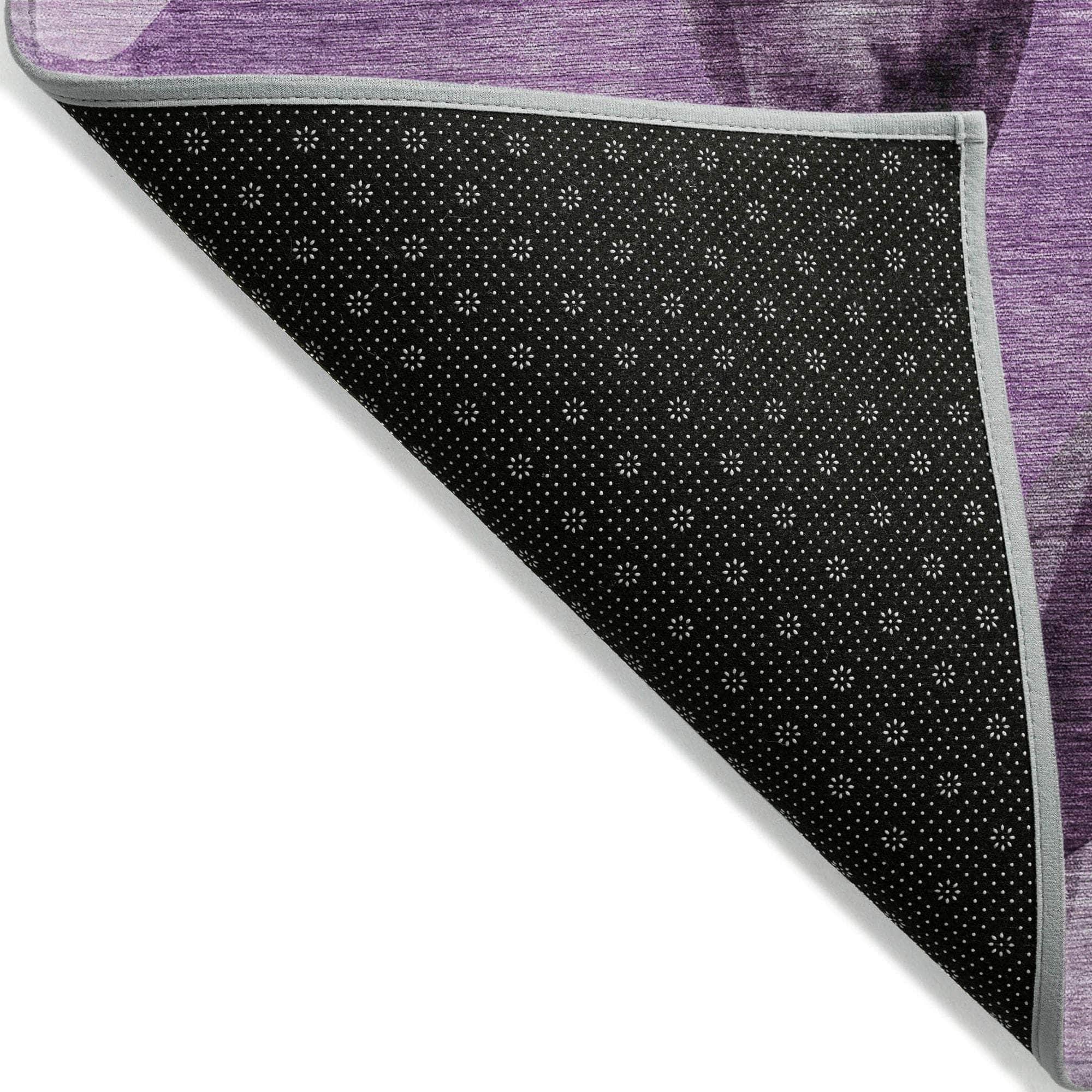 Machine Made ACN536 Purple  Rugs 