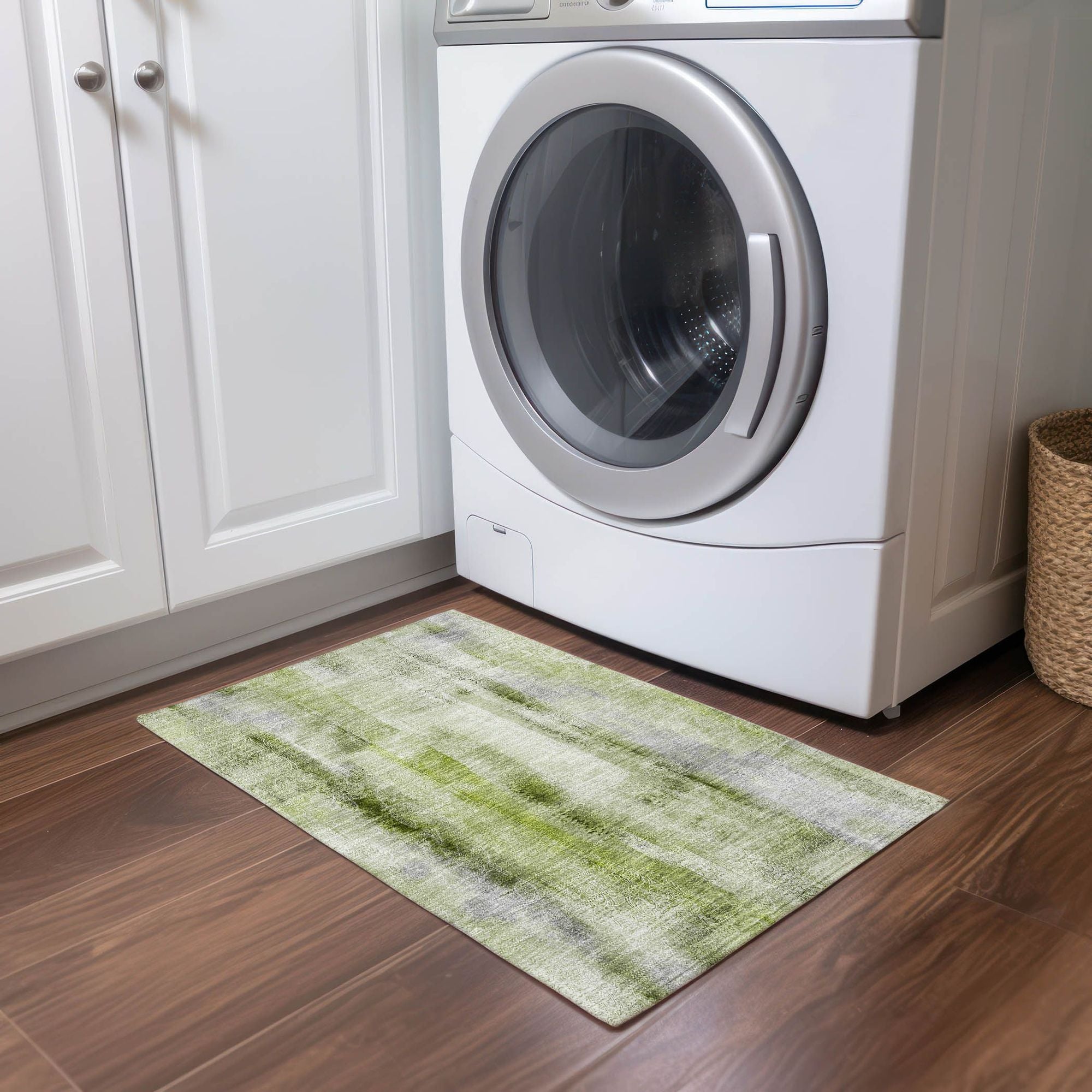 Machine Made ACN537 Sage Green Rugs 