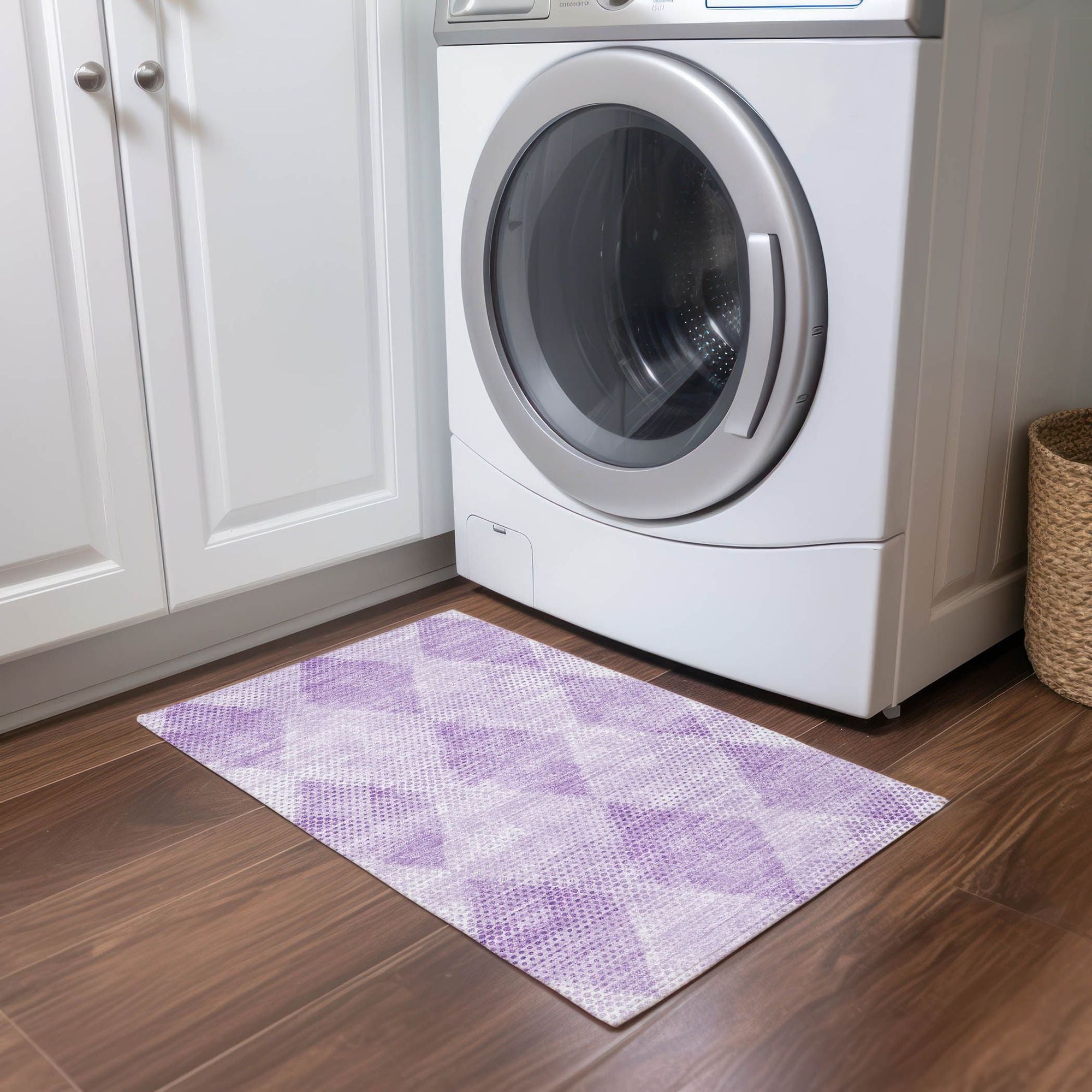 Machine Made ACN539 Lavender Purple Rugs 