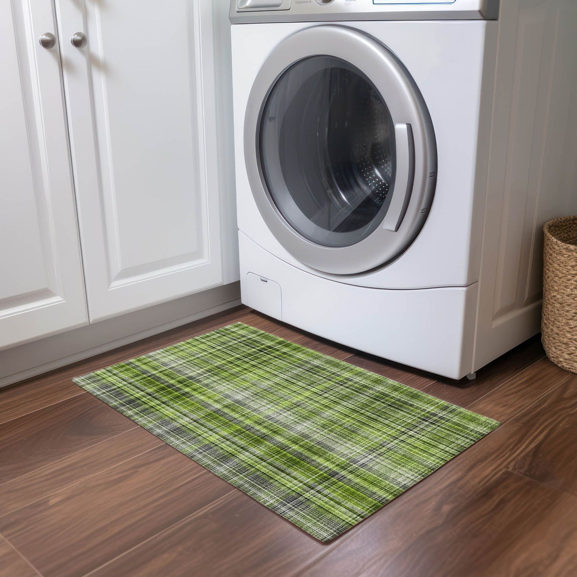 Machine Made ACN541 Green  Rugs 