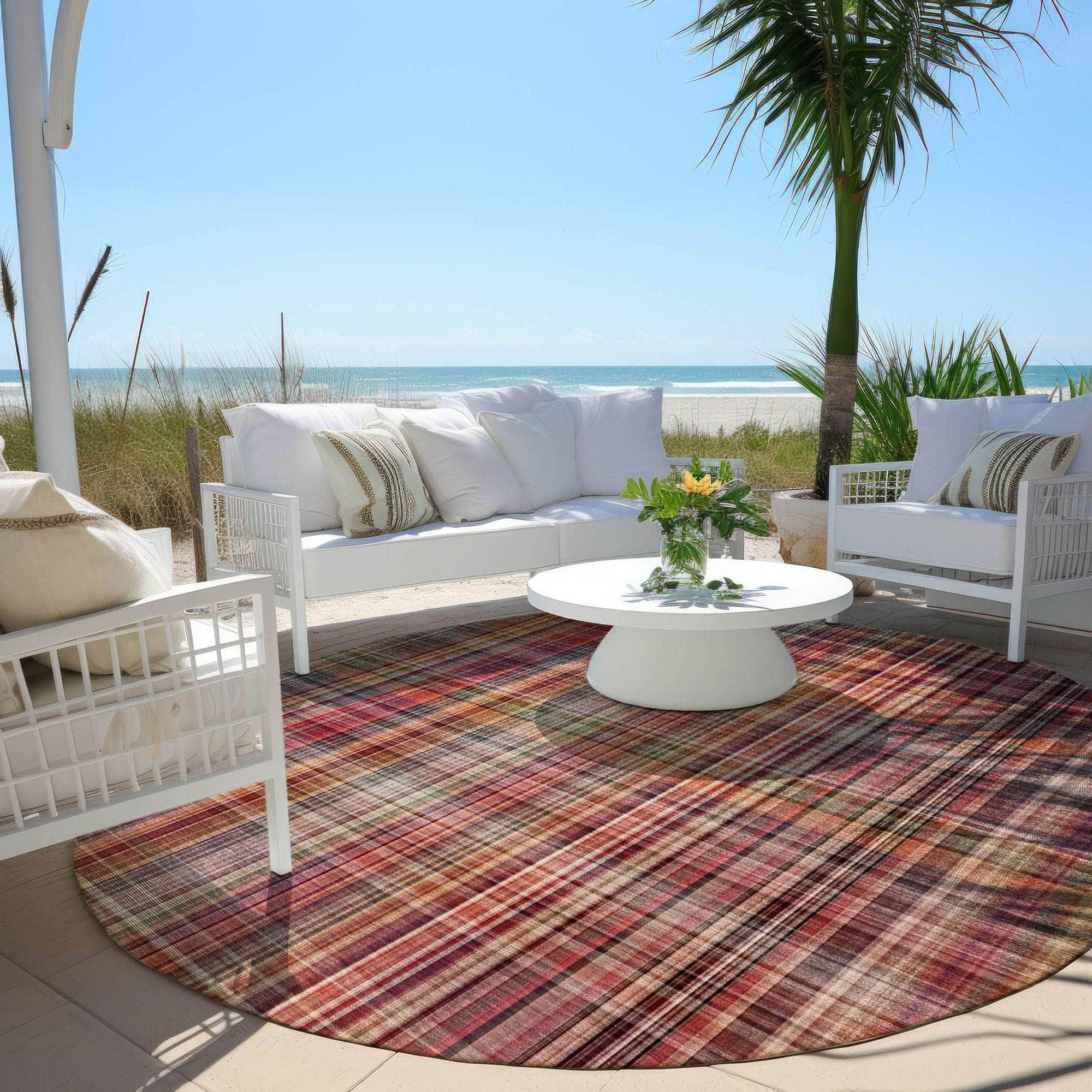 Machine Made ACN541 Red  Rugs 
