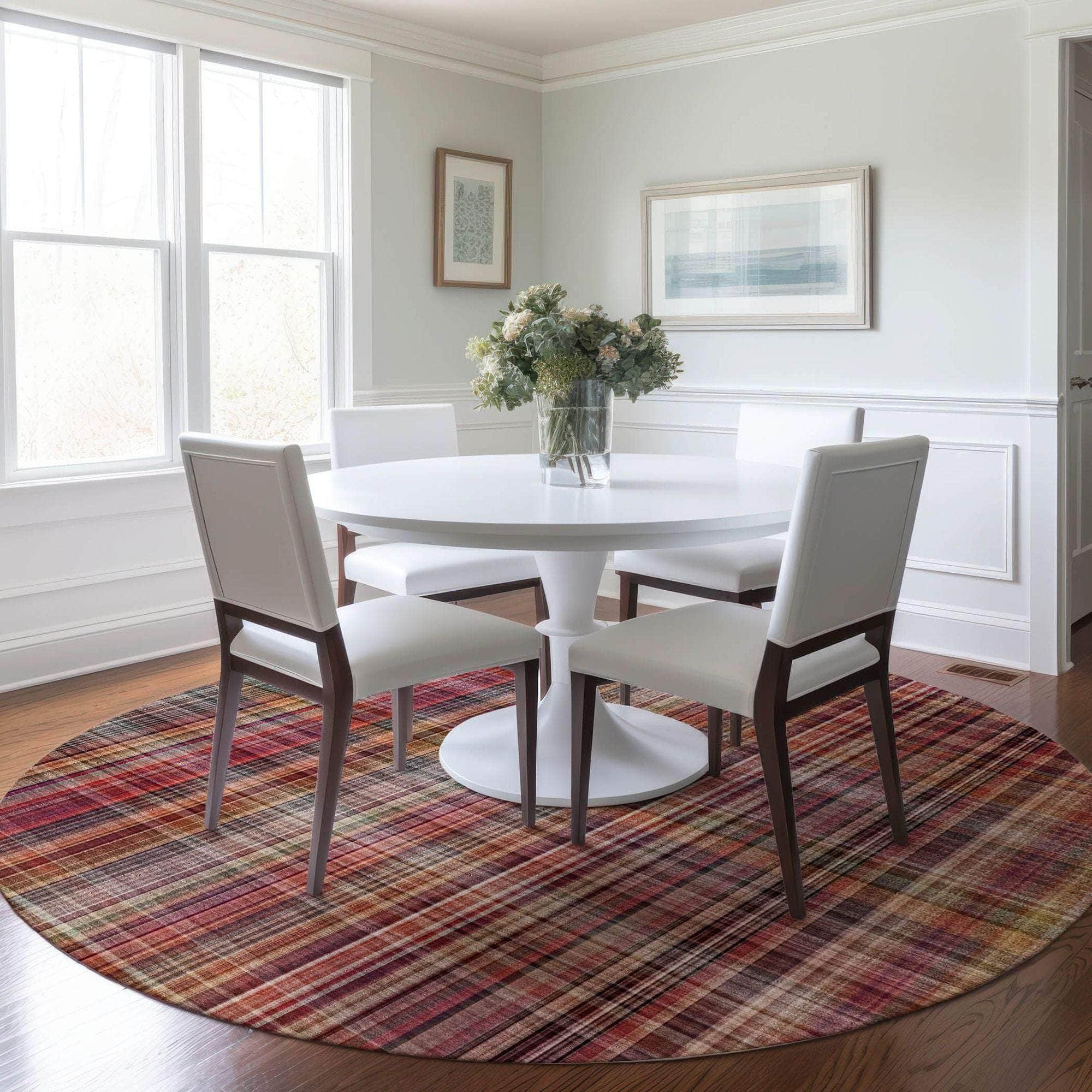 Machine Made ACN541 Red  Rugs 