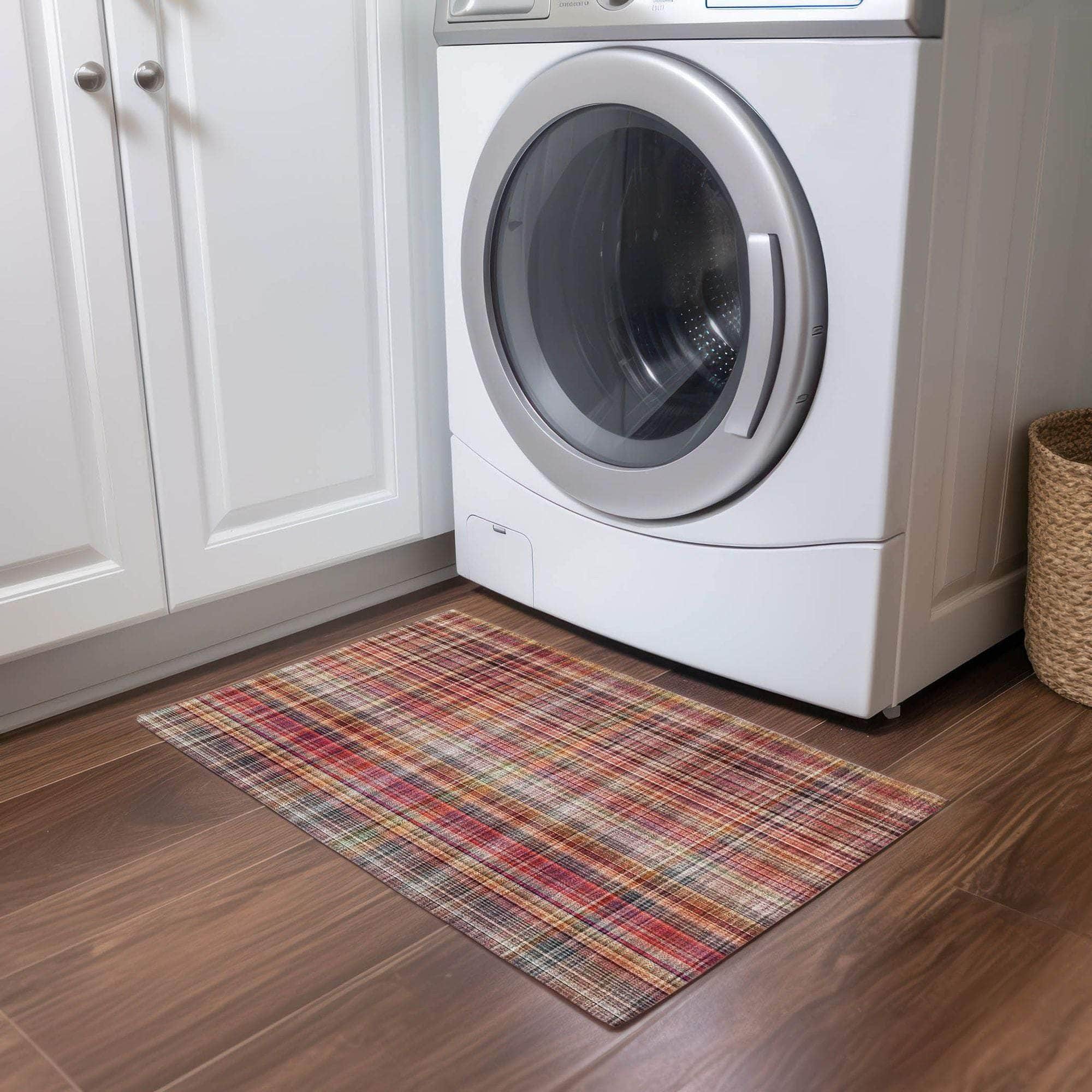 Machine Made ACN541 Red  Rugs 