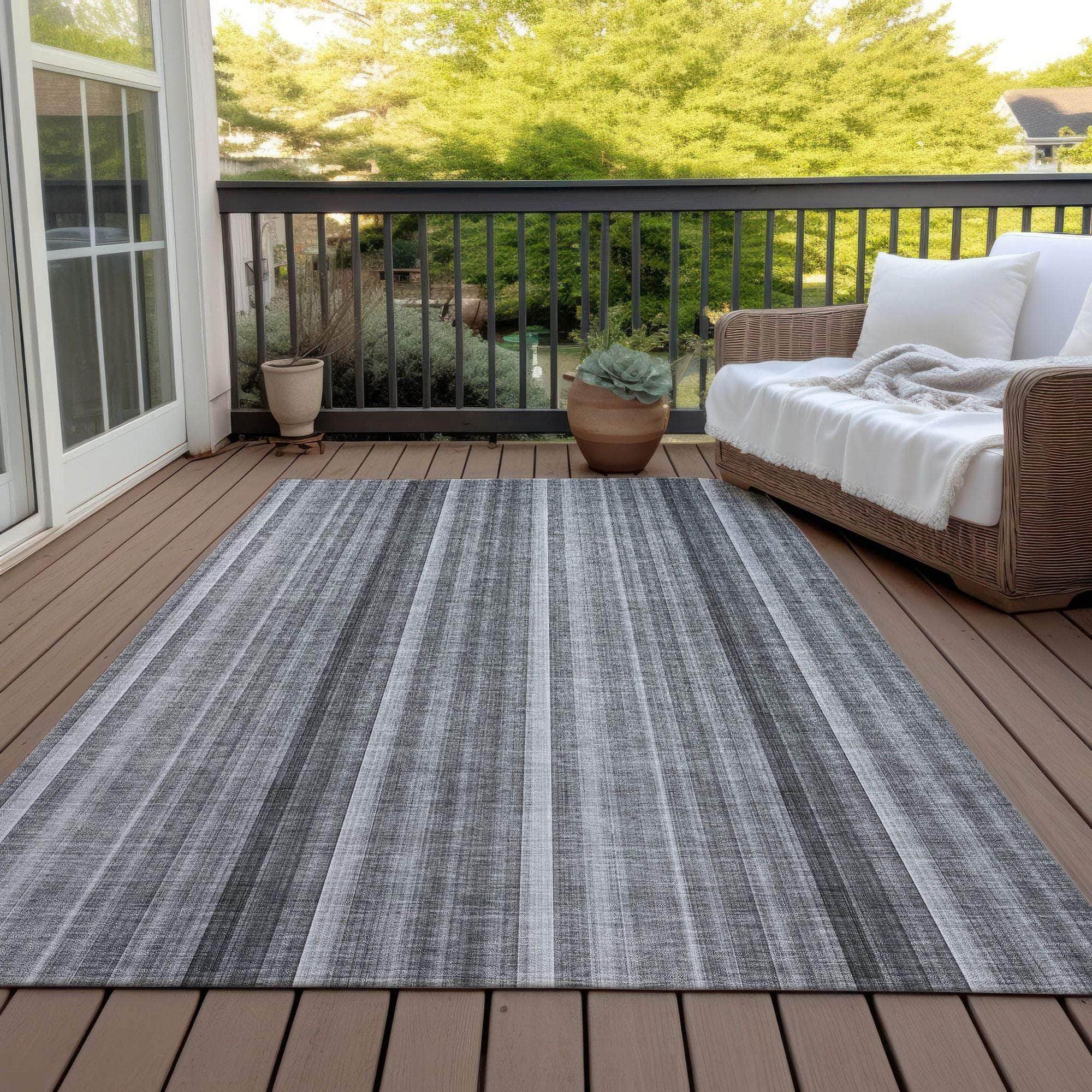 Machine Made ACN543 Gray  Rugs 