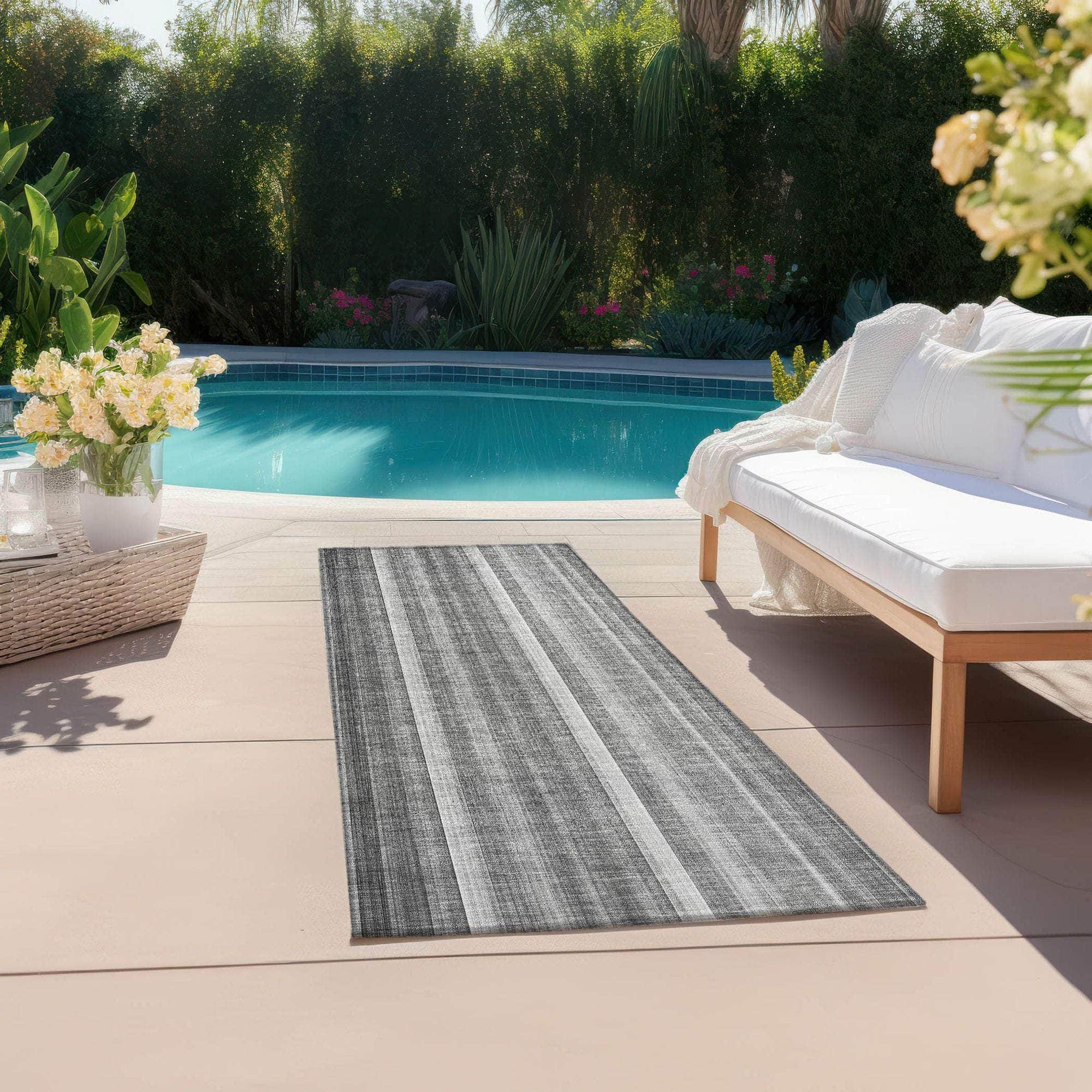 Machine Made ACN543 Gray  Rugs 