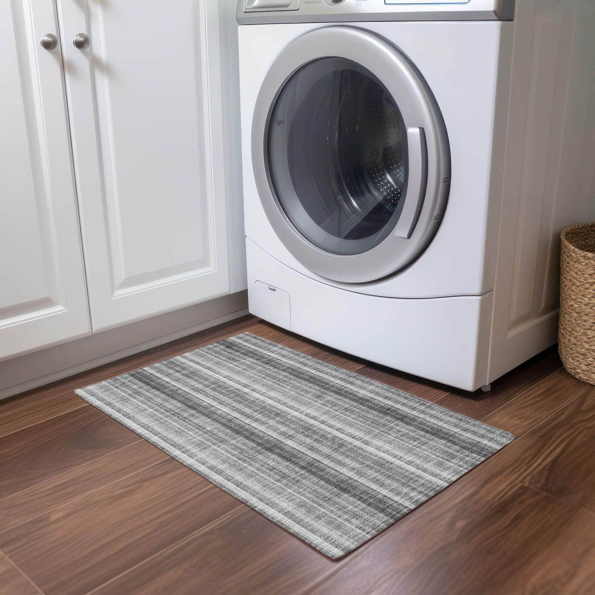 Machine Made ACN543 Gray  Rugs 