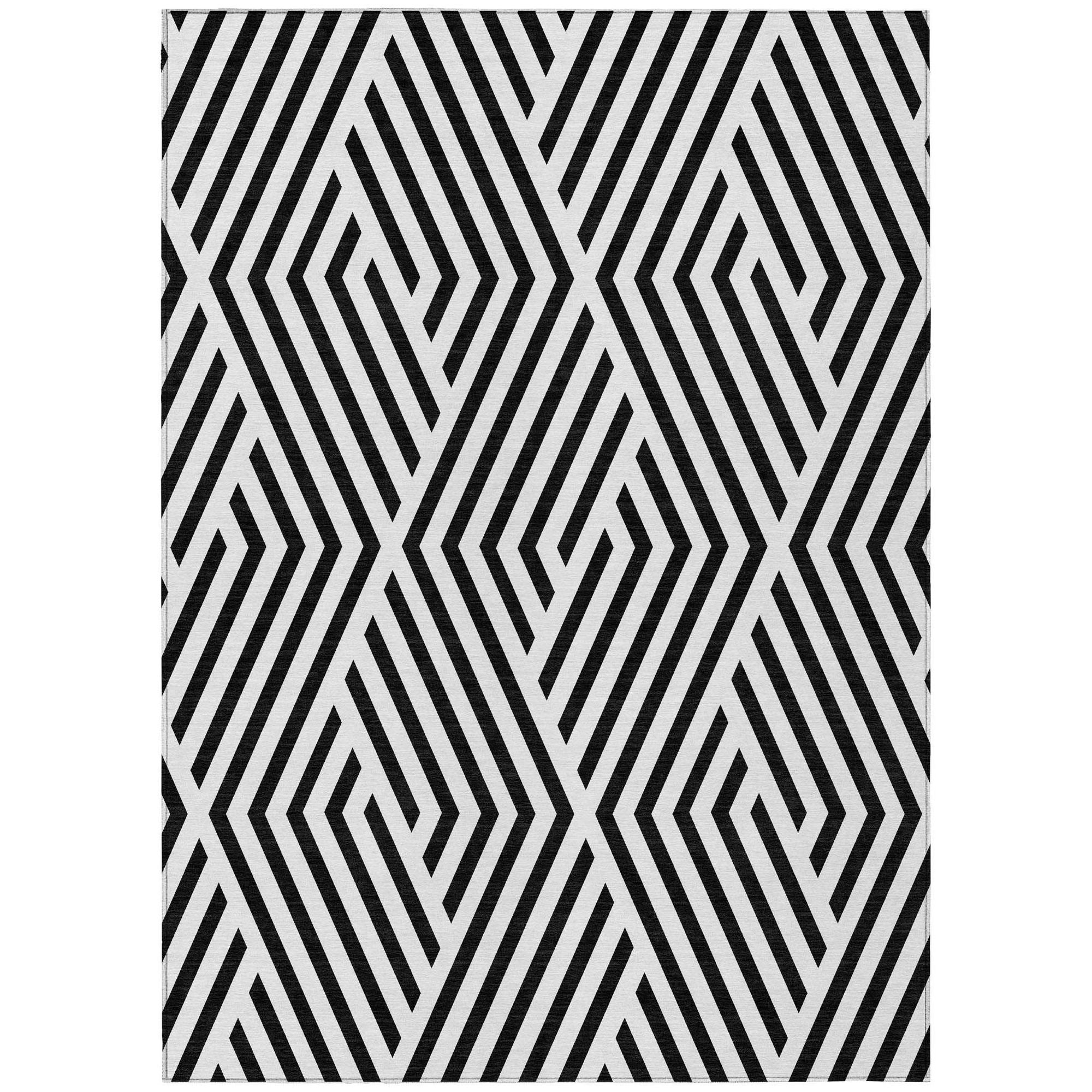 Machine Made ACN550 Black  Rugs #color_black 