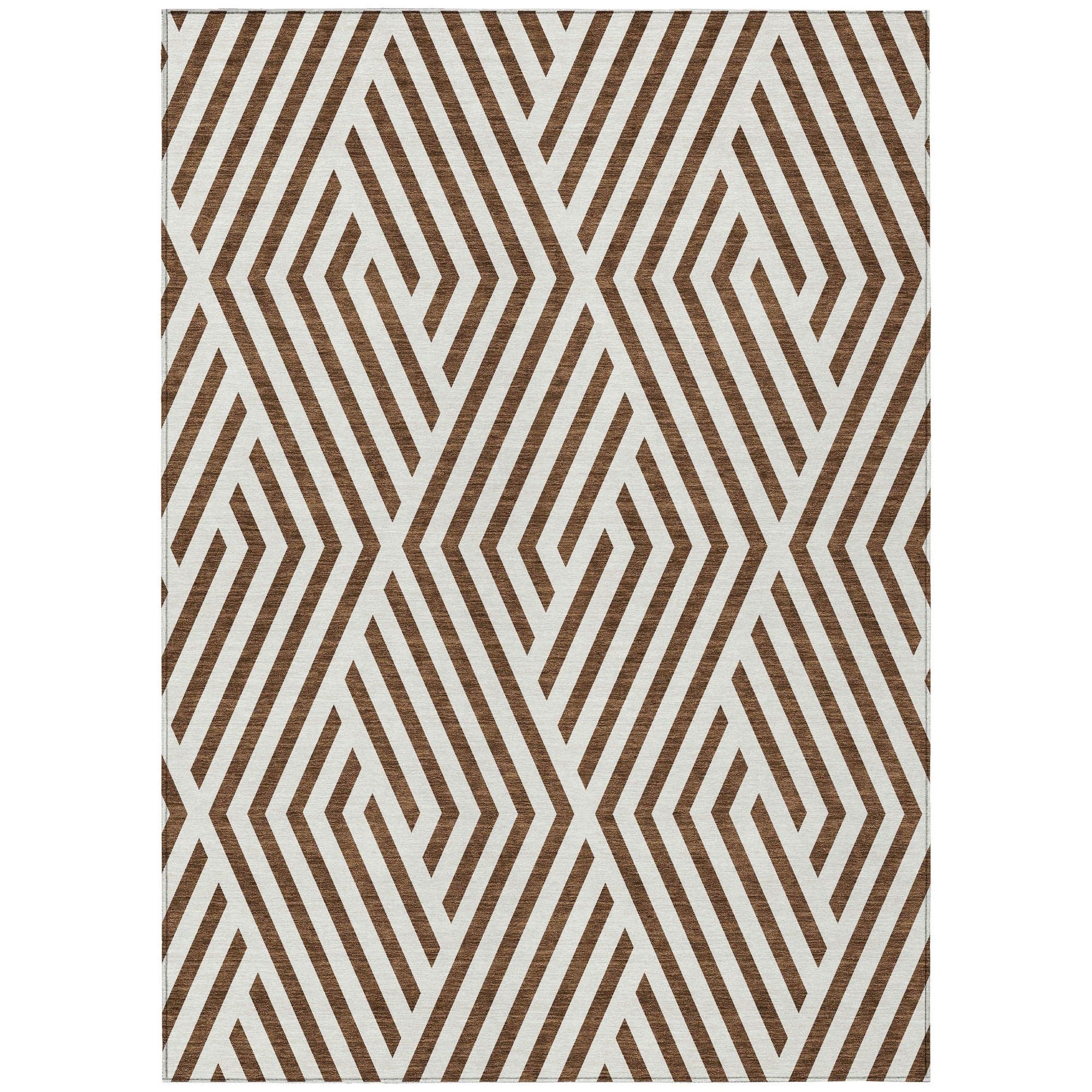 Machine Made ACN550 Brown  Rugs #color_brown 