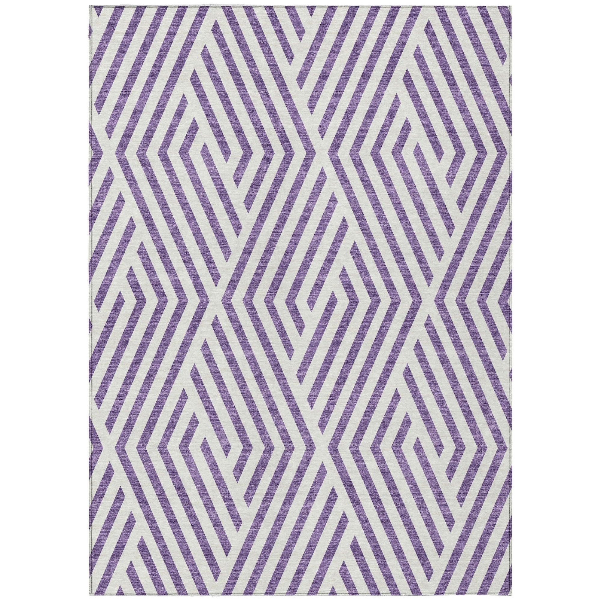 Machine Made ACN550 Purple  Rugs #color_purple 