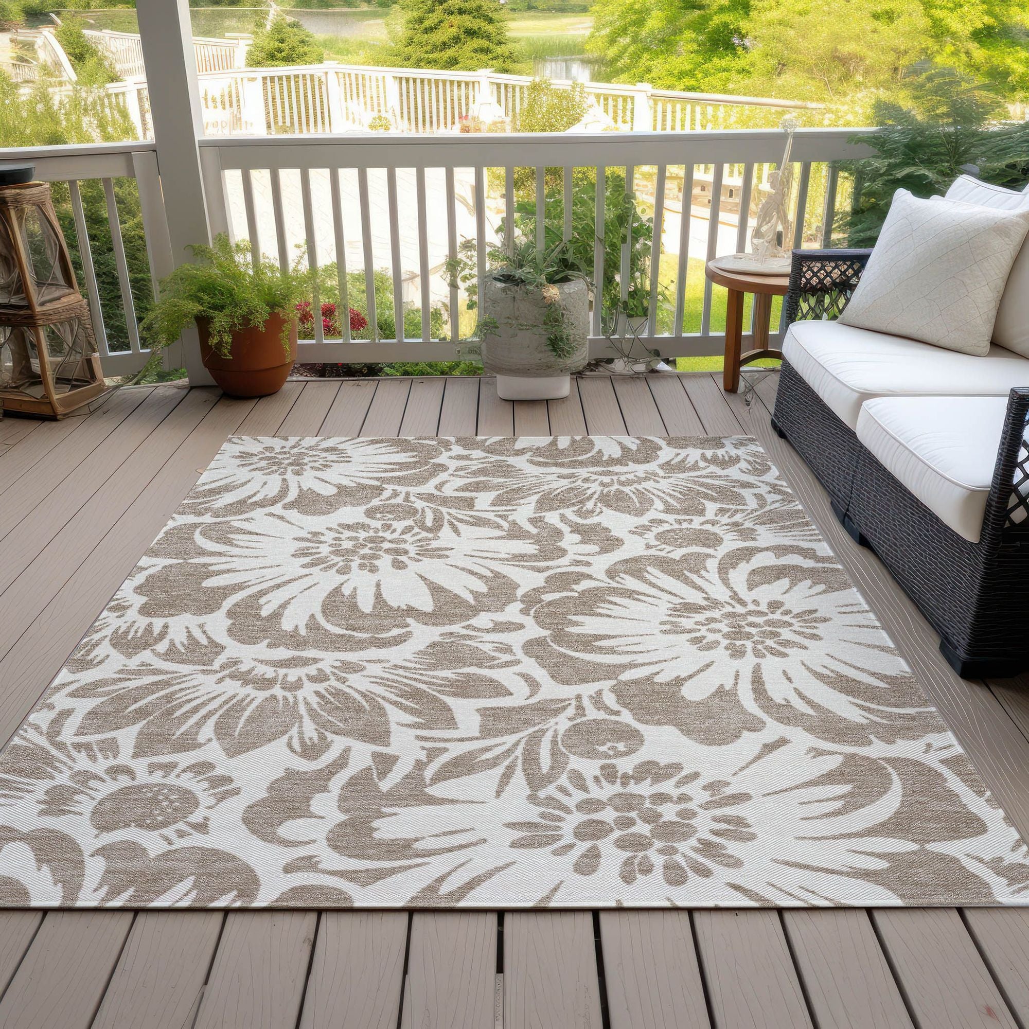 Machine Made ACN551 Taupe Brown Rugs #color_taupe brown