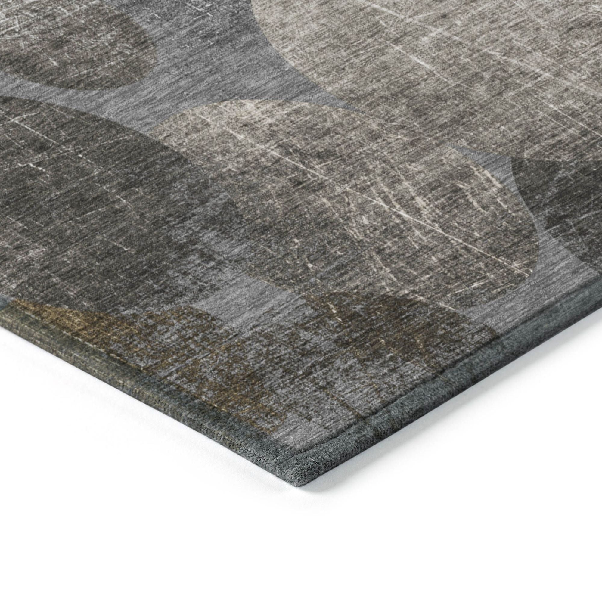 Machine Made ACN556 Brown  Rugs 