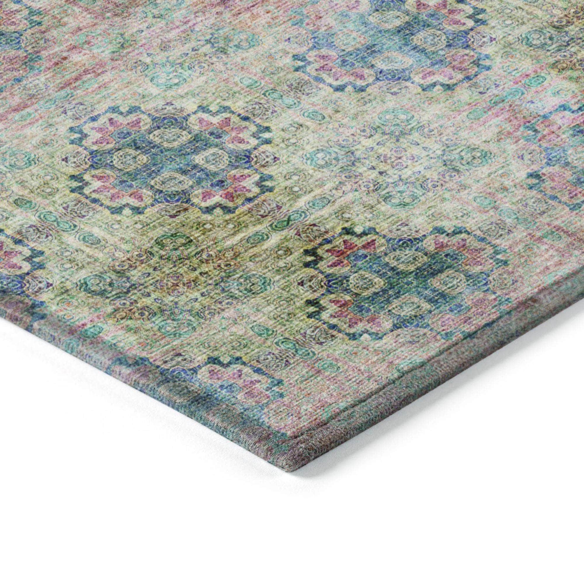 Machine Made ACN557 Green  Rugs 