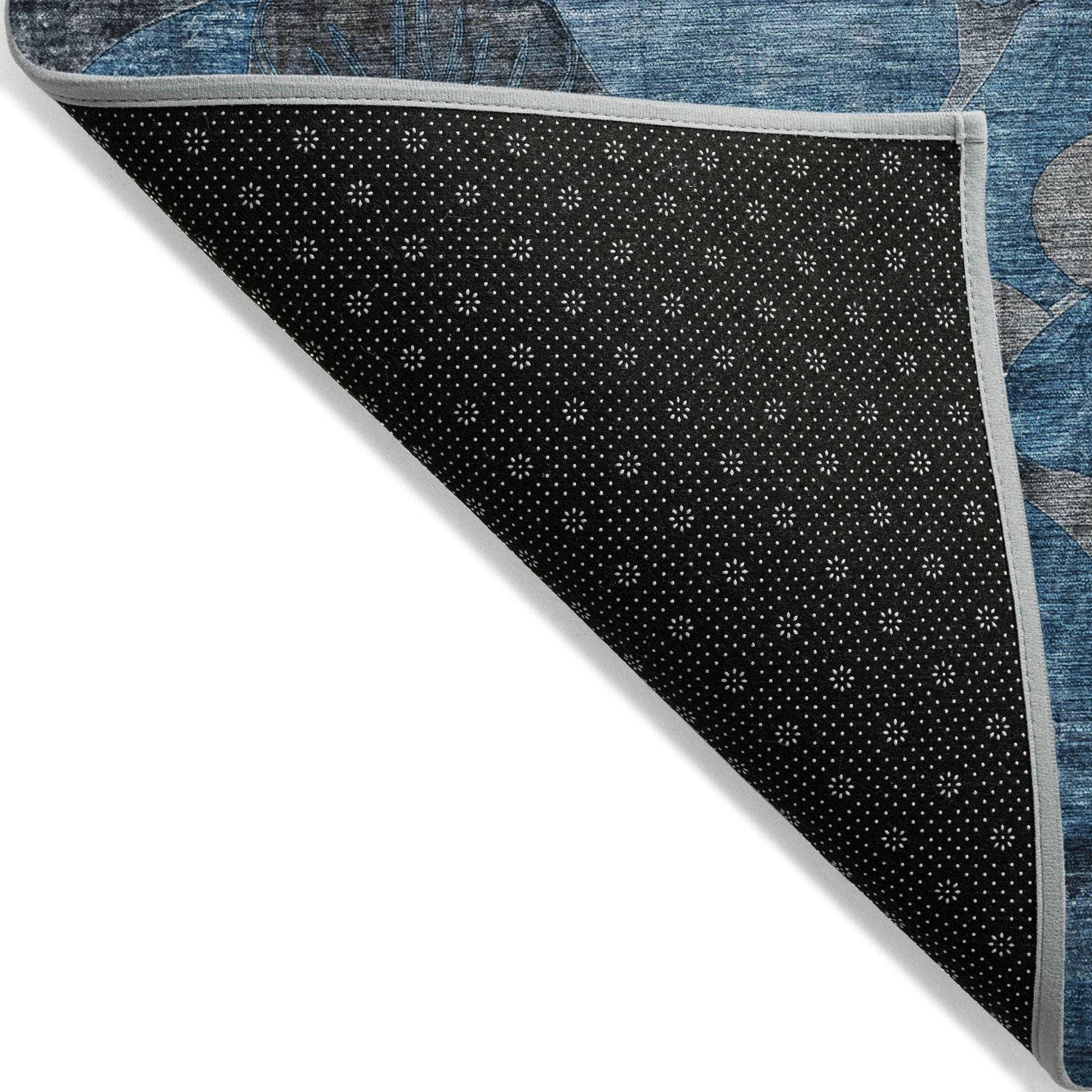 Machine Made ACN558 Blue  Rugs 