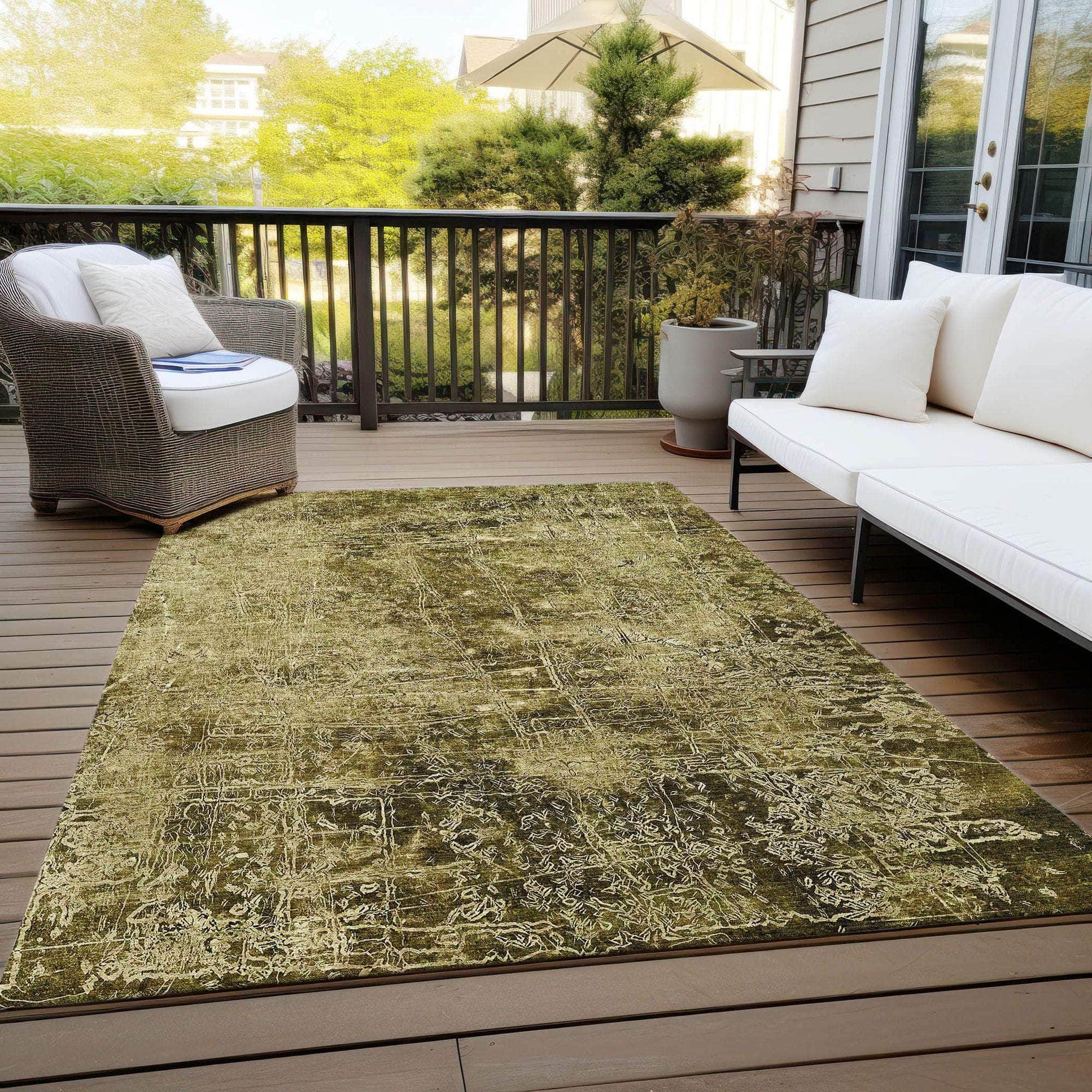 Machine Made ACN559 Brown  Rugs 