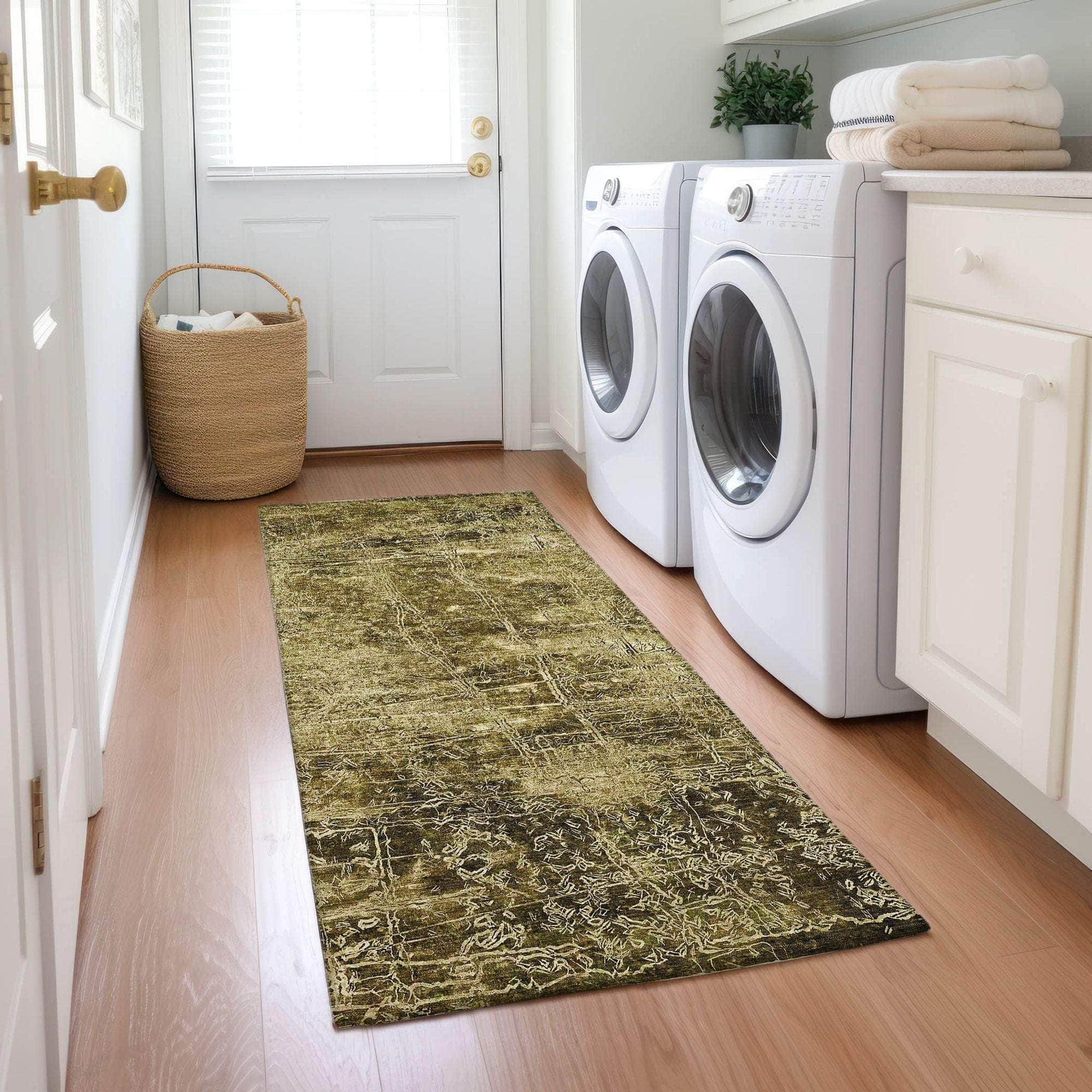 Machine Made ACN559 Brown  Rugs 