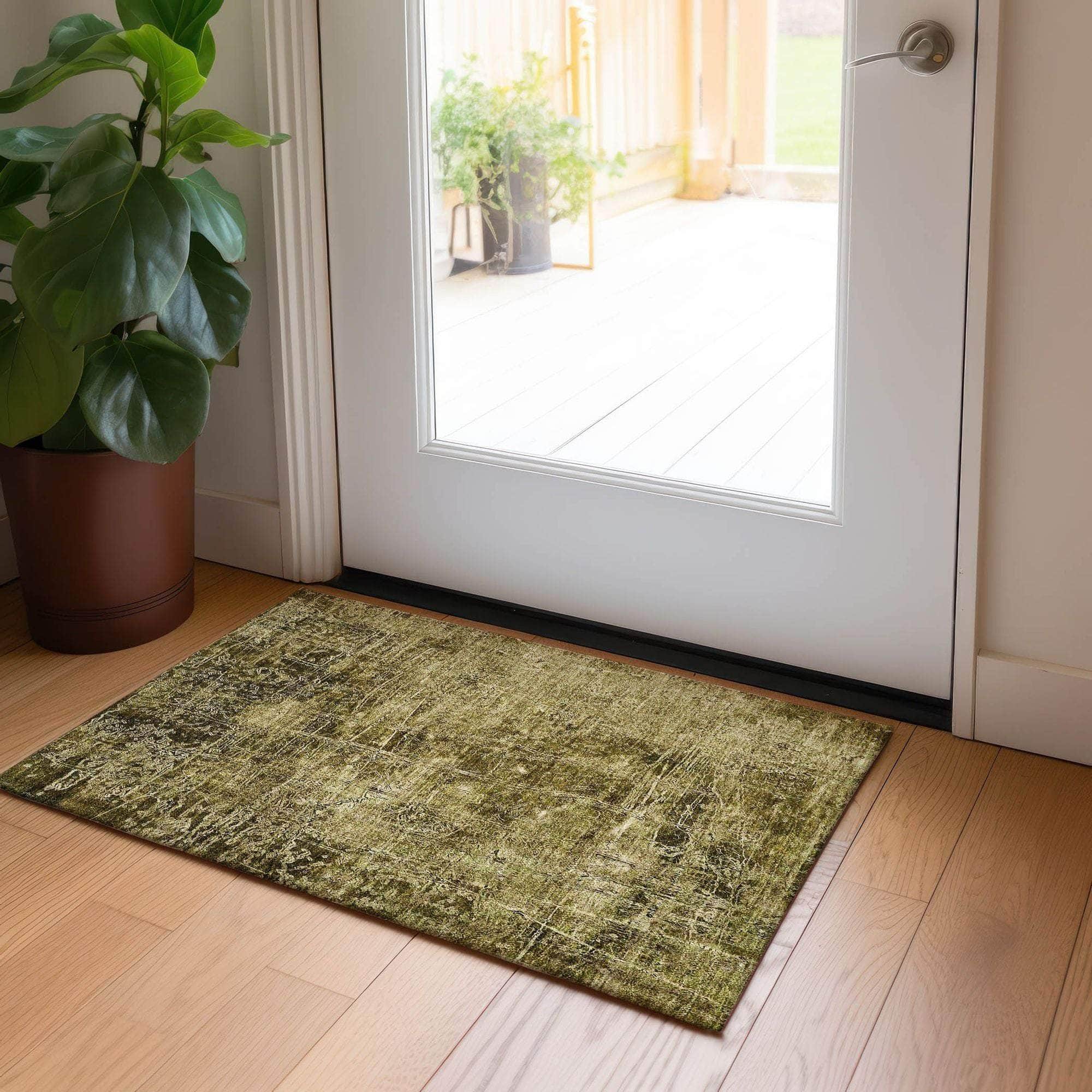 Machine Made ACN559 Brown  Rugs 
