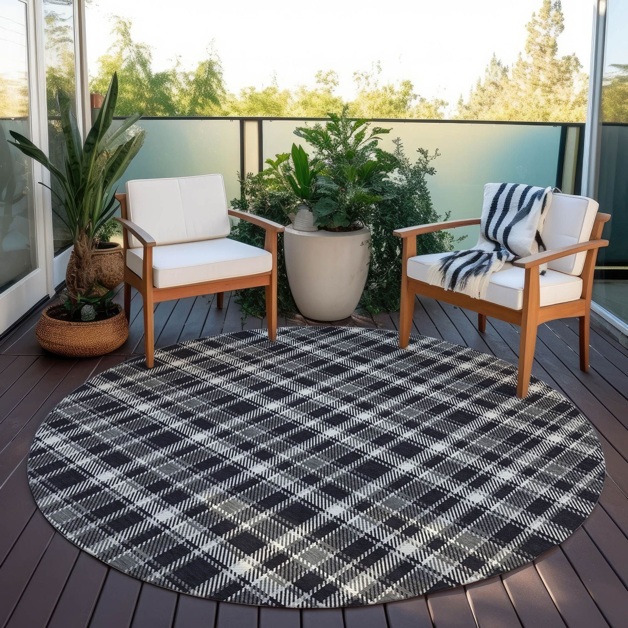 Machine Made ACN563 Black  Rugs #color_black 