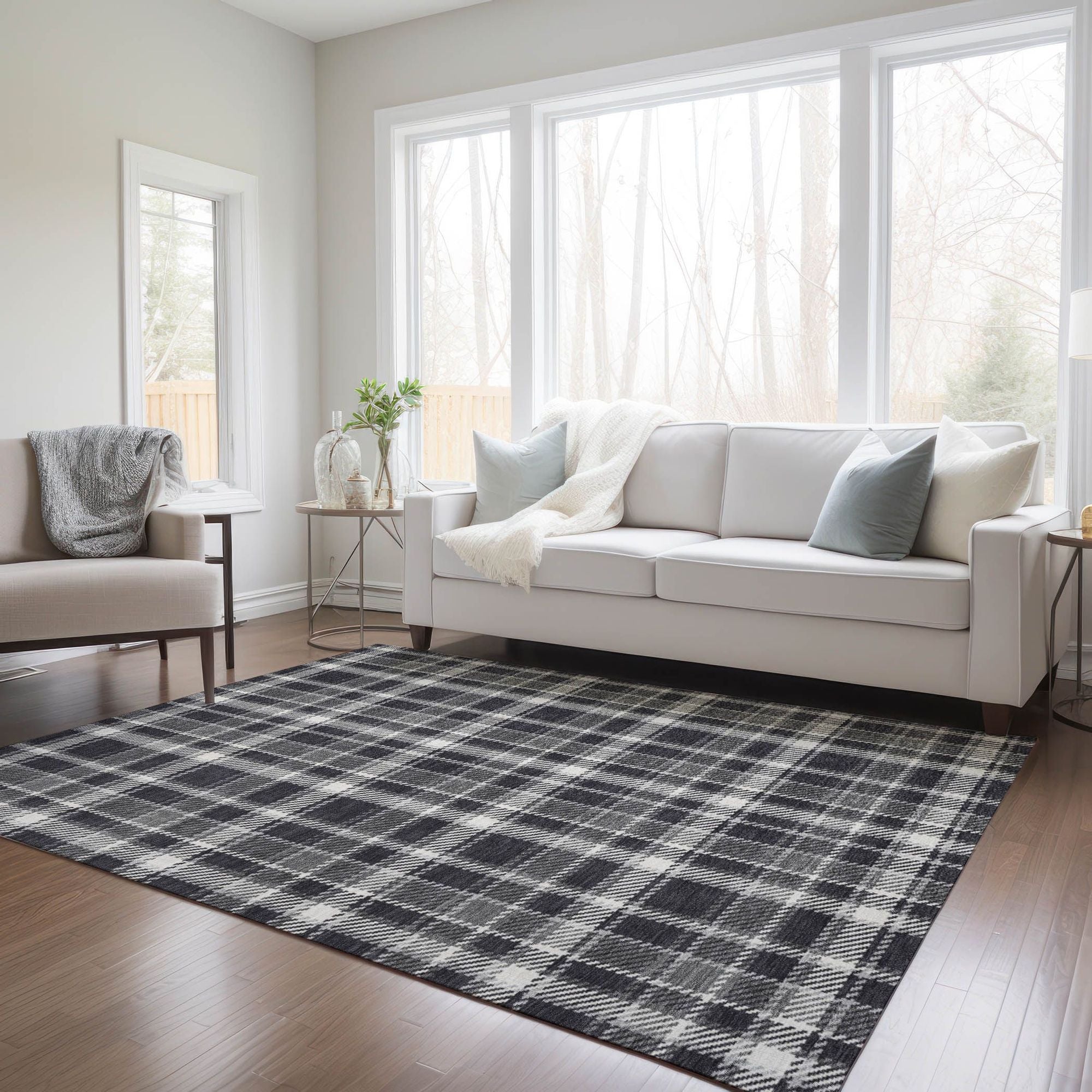 Machine Made ACN563 Black  Rugs #color_black 