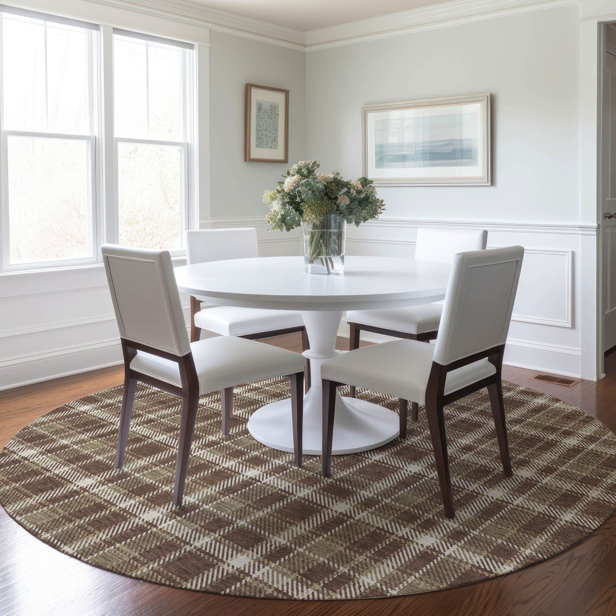 Machine Made ACN563 Chocolate Brown Rugs #color_chocolate brown