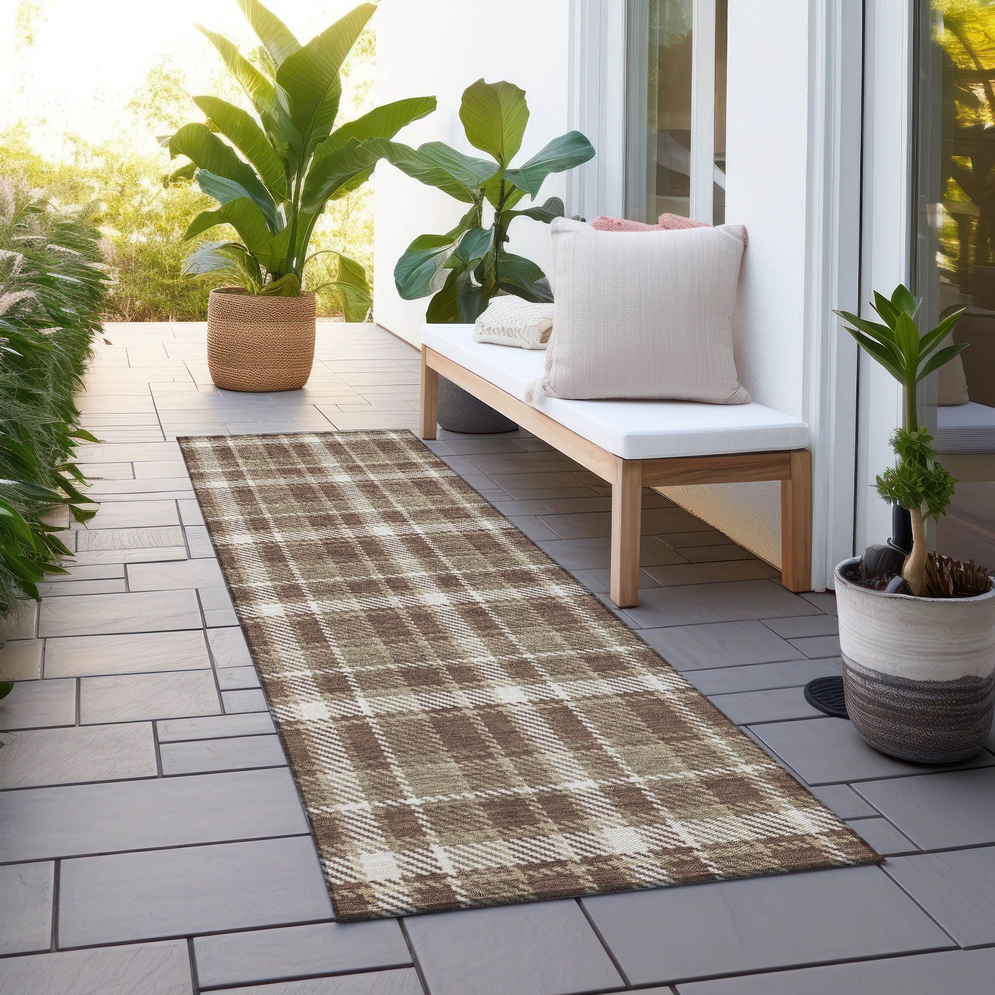 Machine Made ACN563 Chocolate Brown Rugs #color_chocolate brown