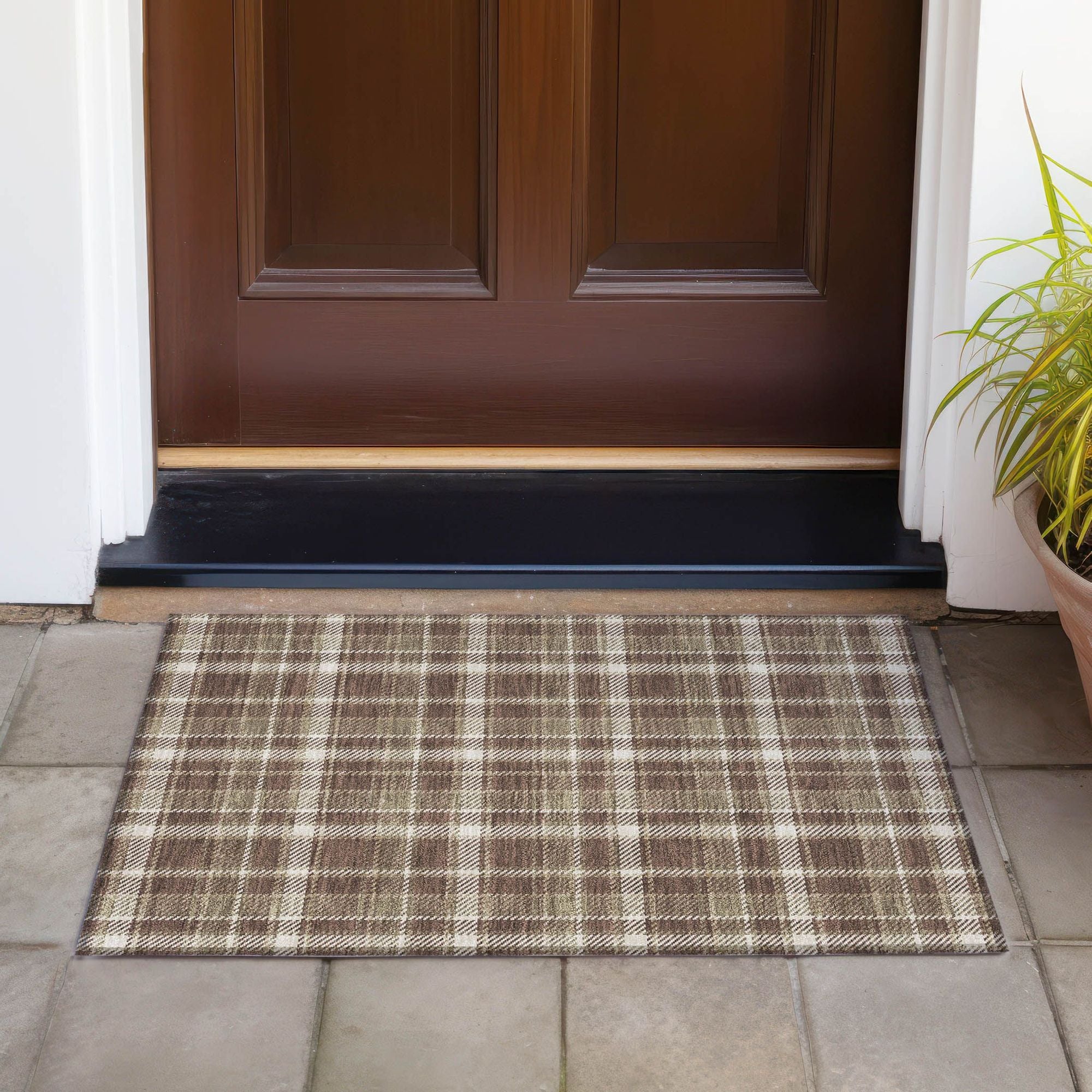 Machine Made ACN563 Chocolate Brown Rugs #color_chocolate brown
