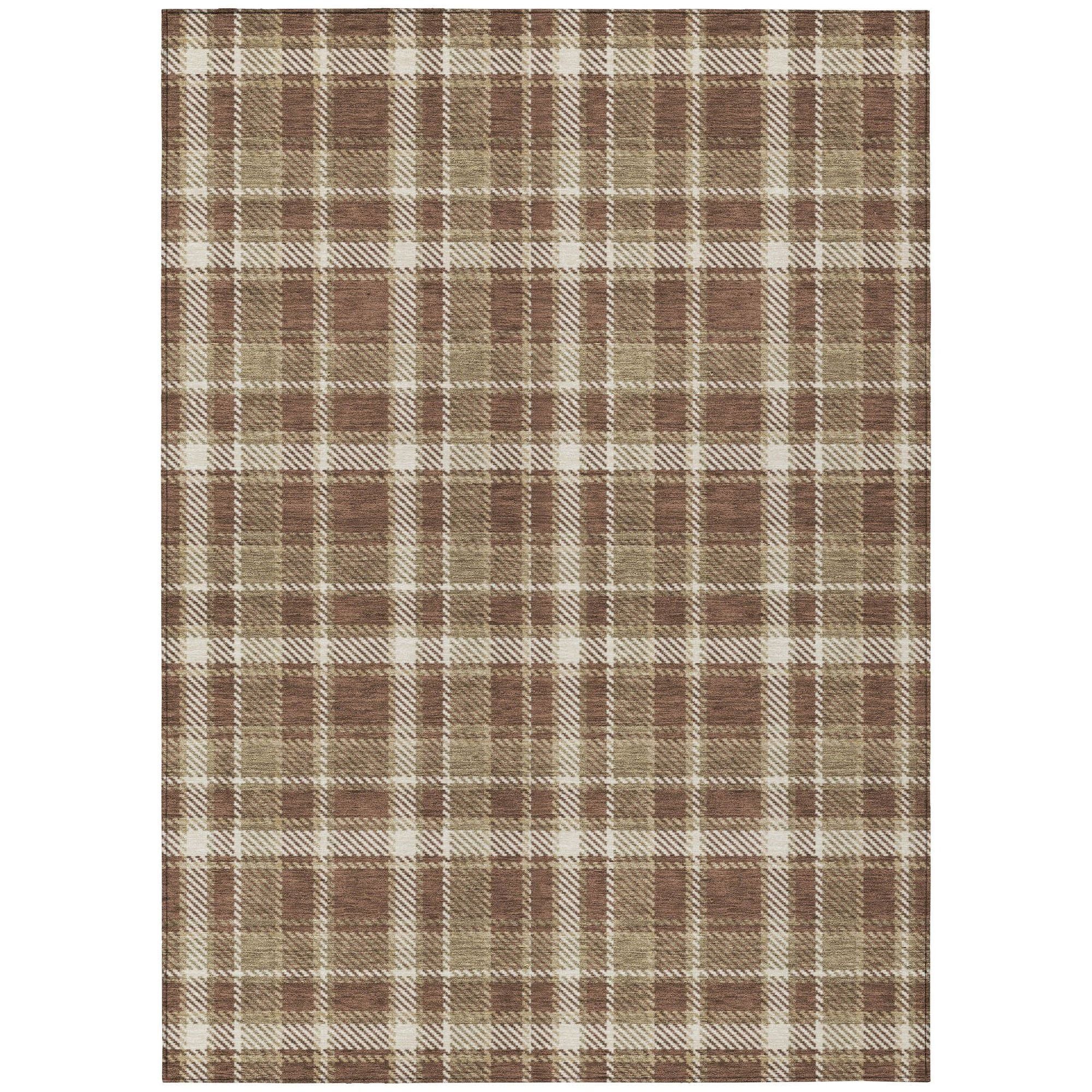 Machine Made ACN563 Chocolate Brown Rugs #color_chocolate brown