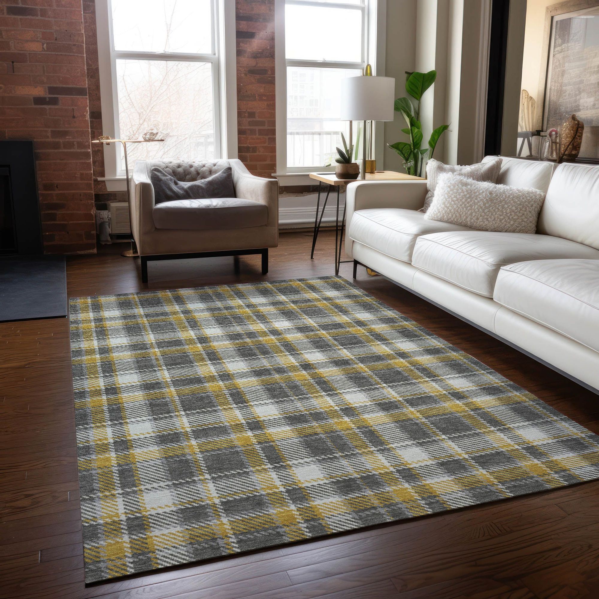 Machine Made ACN563 Gray  Rugs #color_gray 