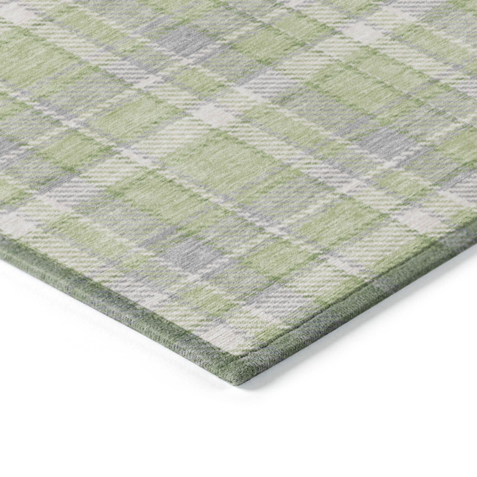 Machine Made ACN563 Green  Rugs #color_green 