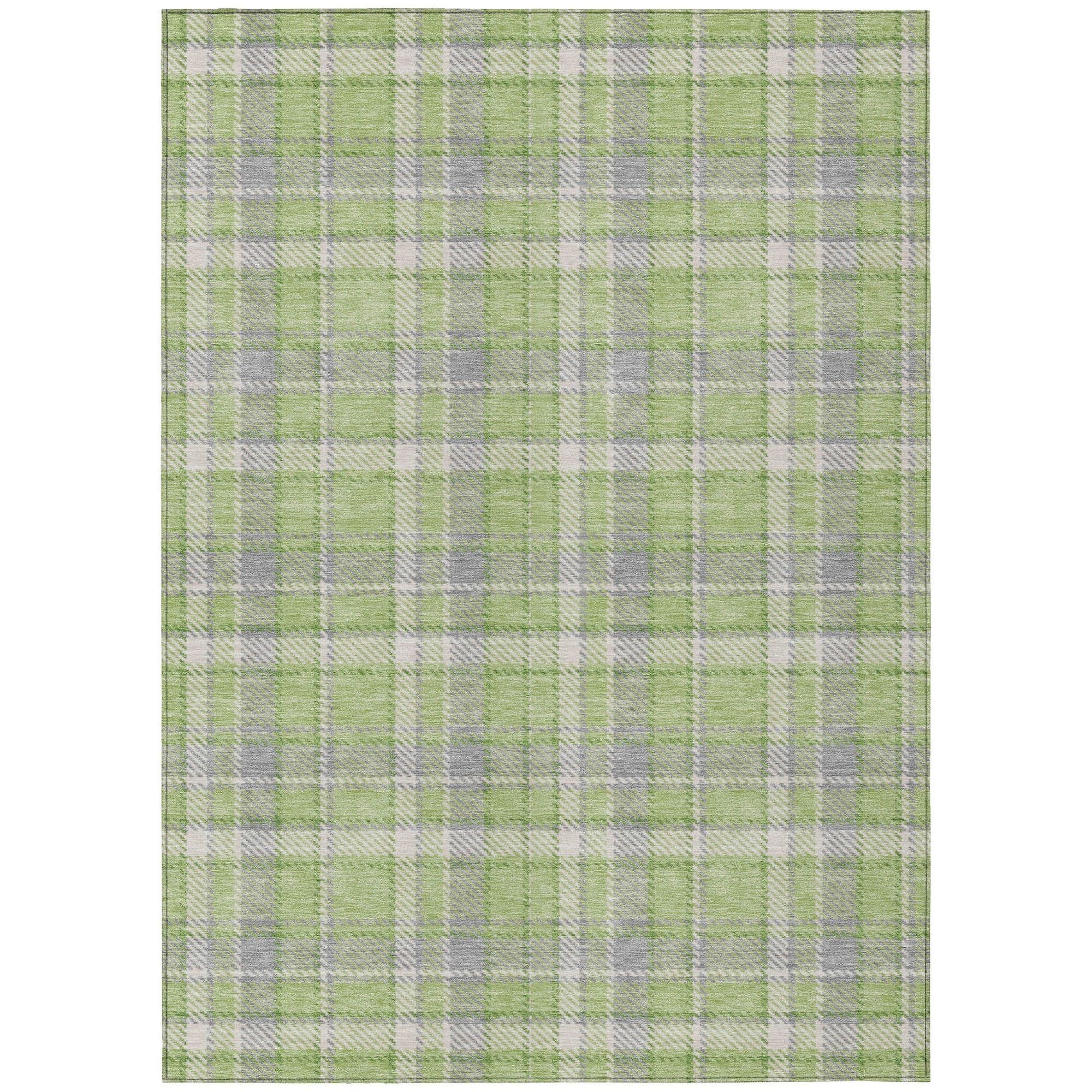 Machine Made ACN563 Green  Rugs #color_green 