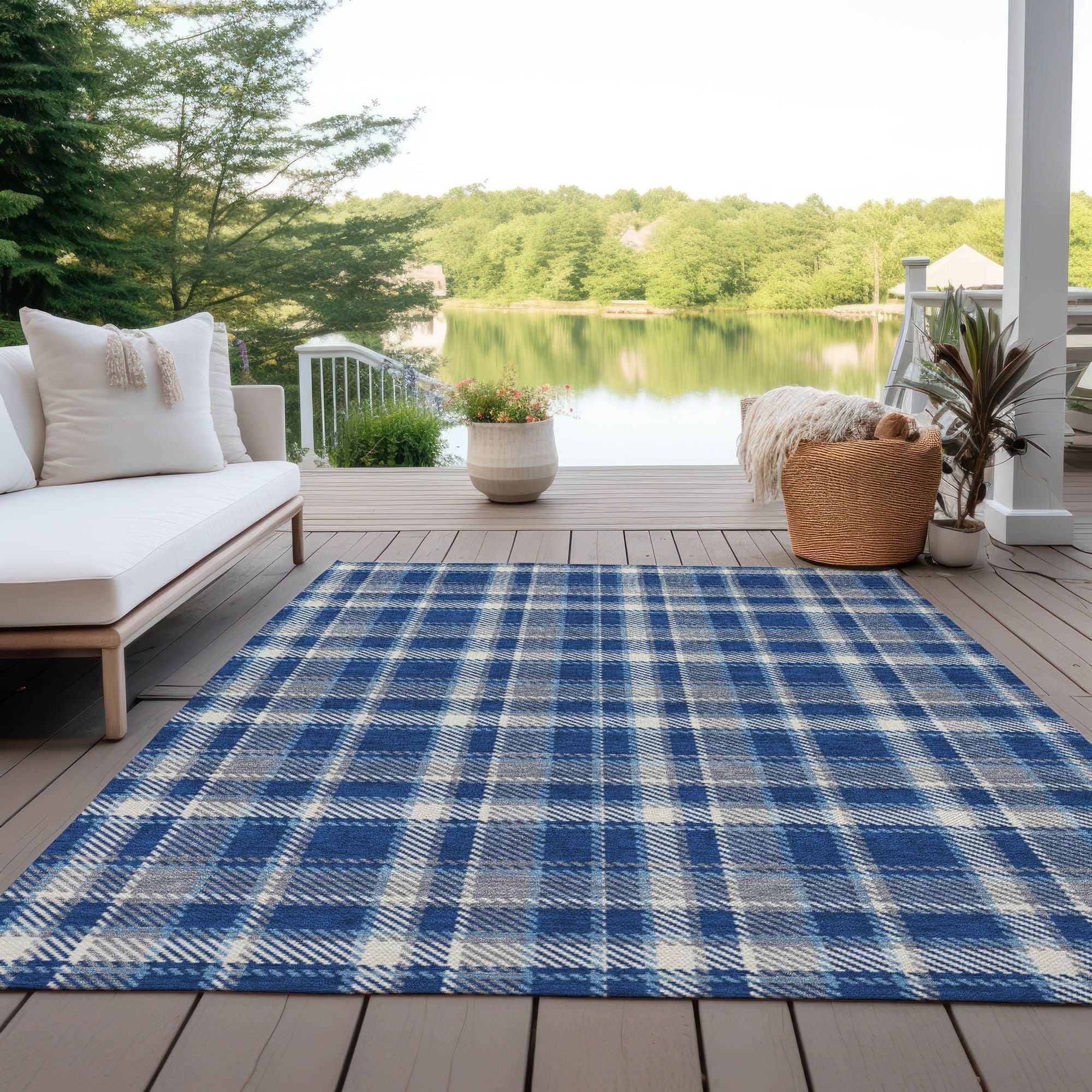 Machine Made ACN563 Navy Blue Rugs #color_navy blue